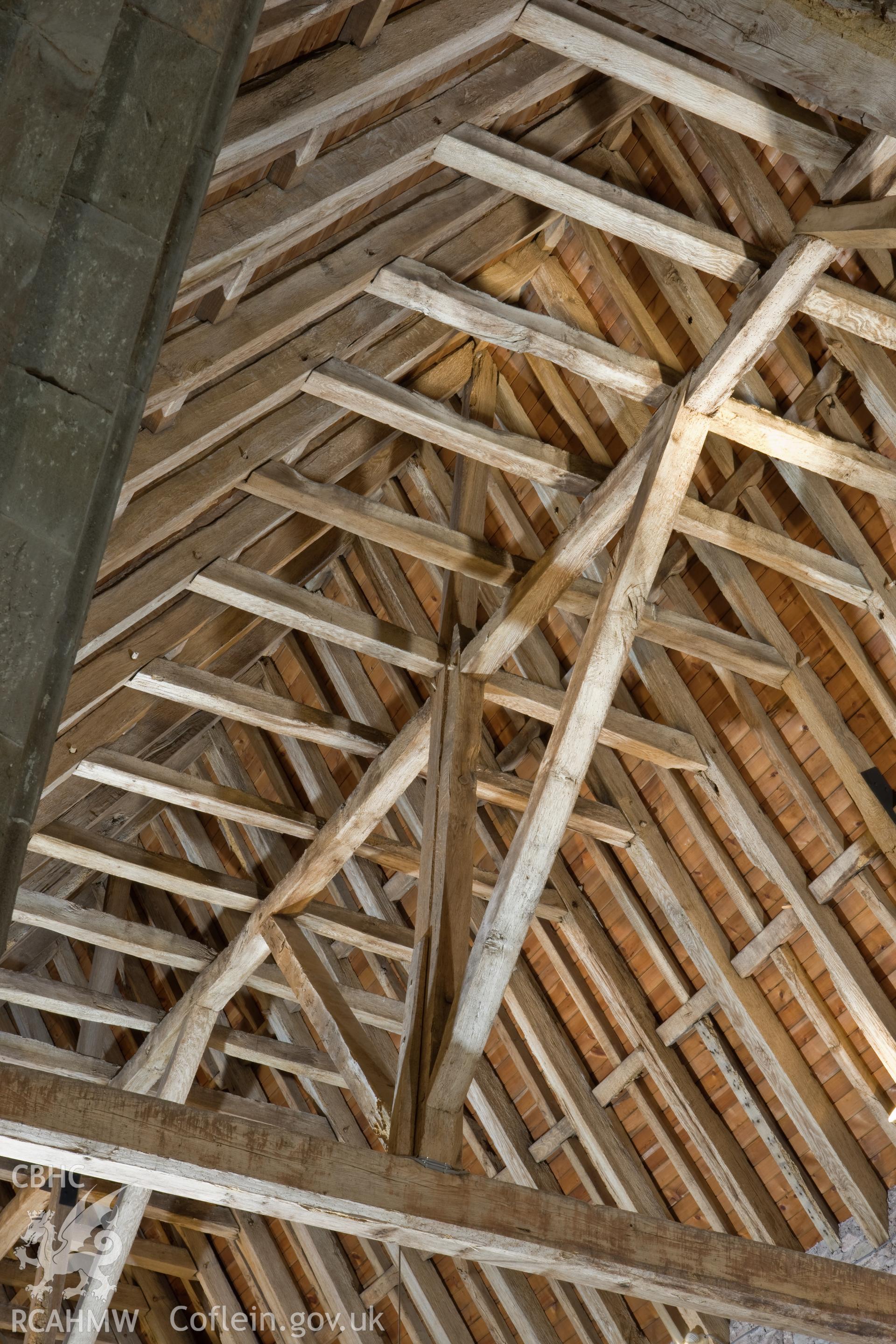 Interior of nave roof.