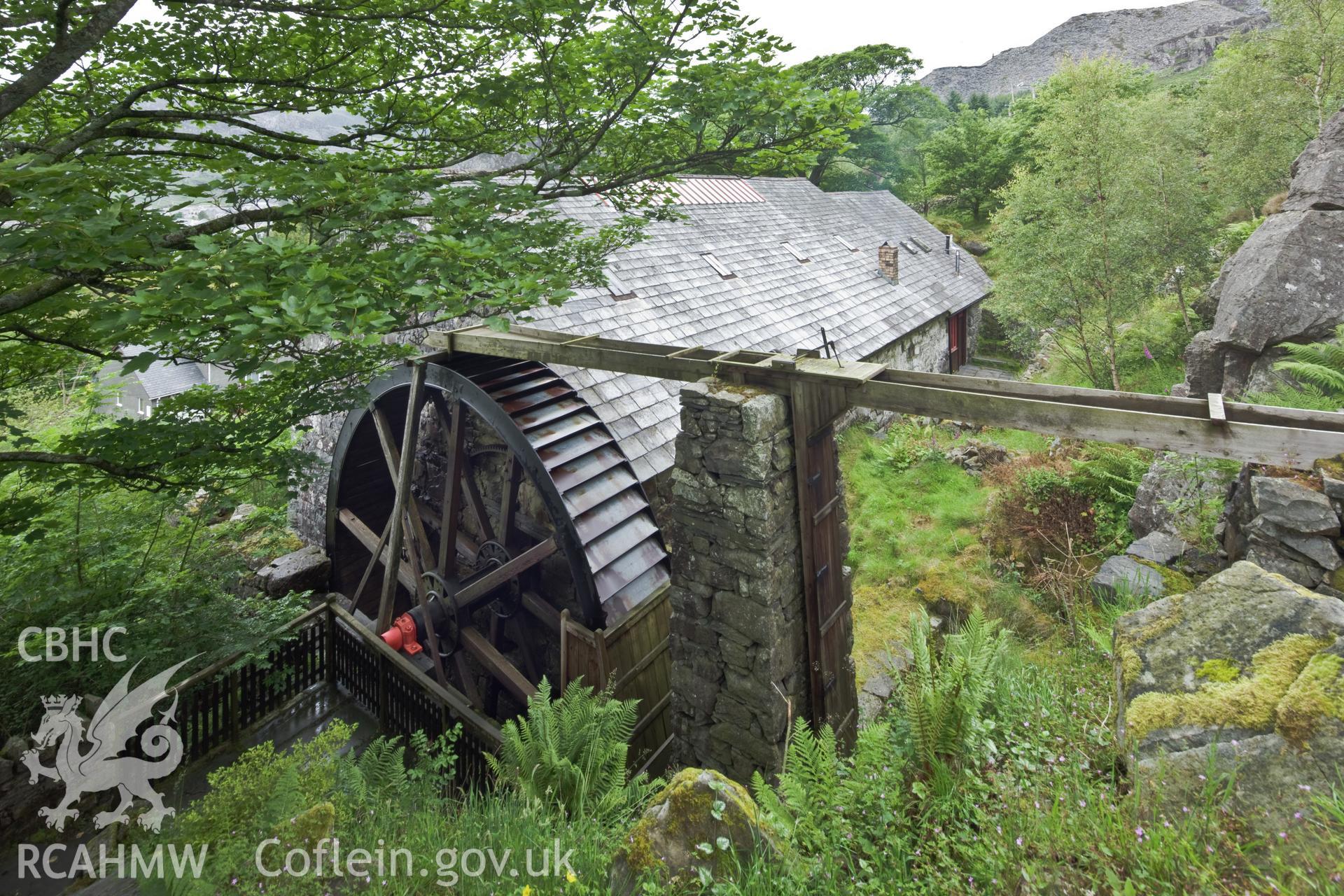 Wheel and launder, from the southeast.