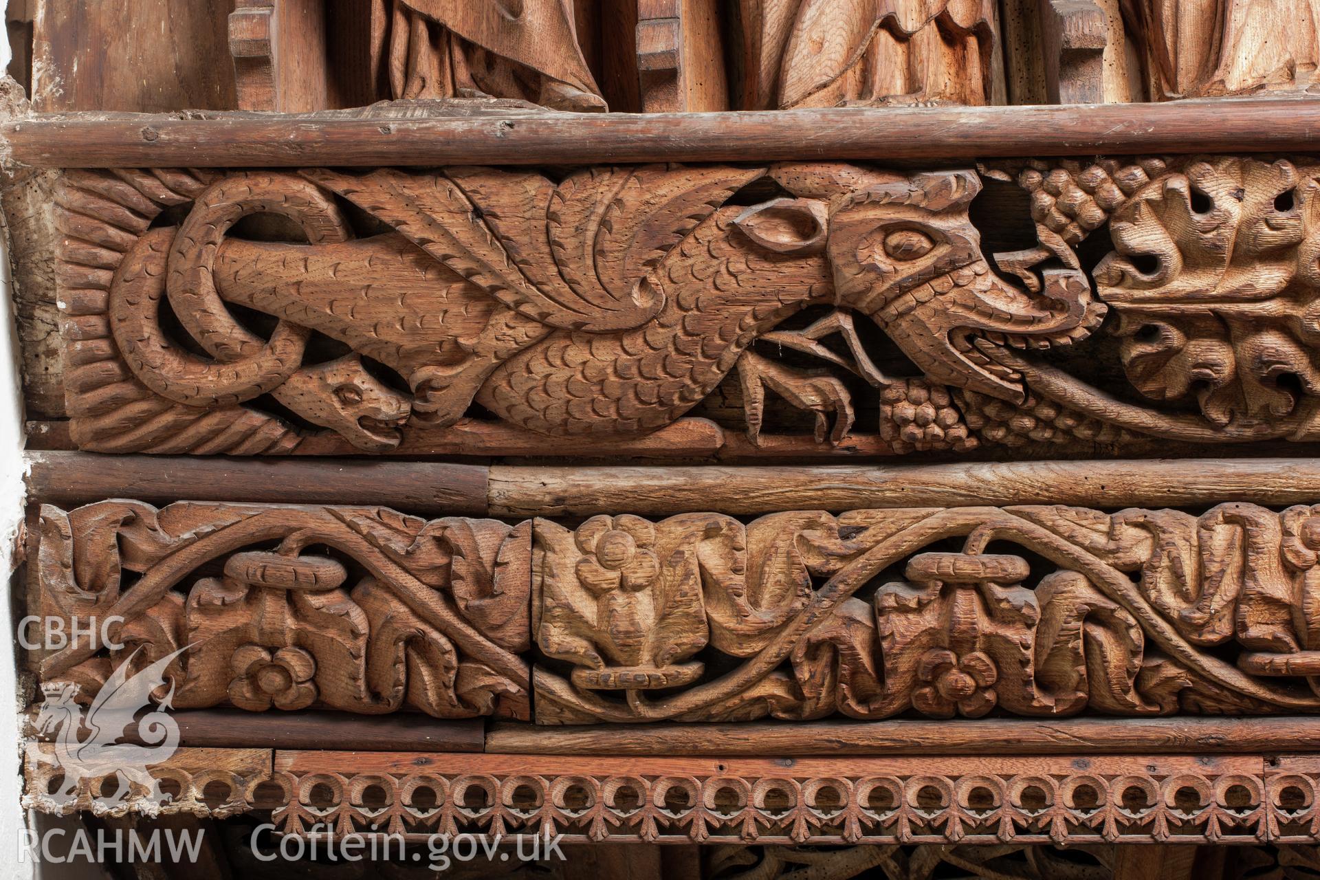 Screen detail.Digital photographs of St Anno's church.