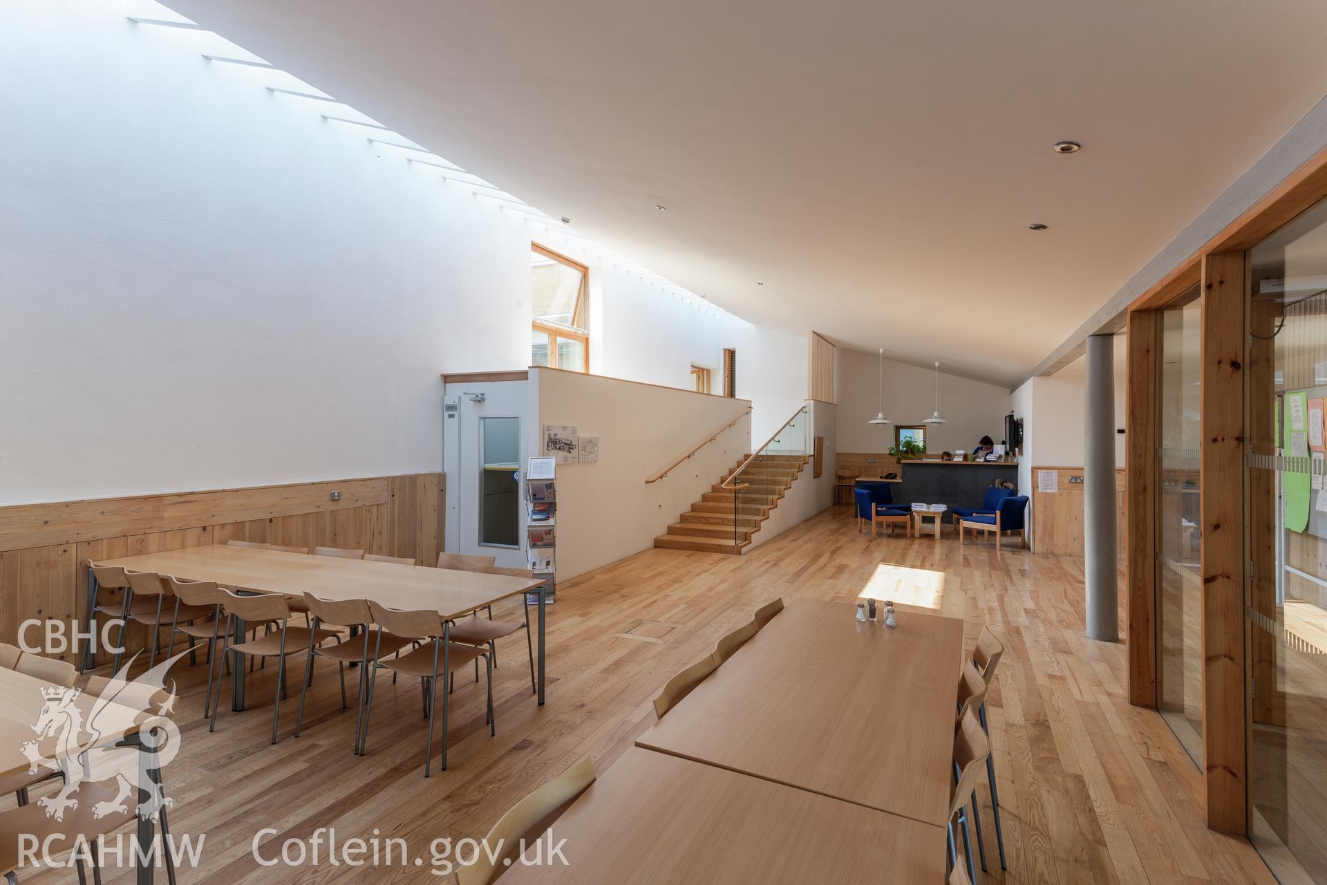 Interior view of reception area.