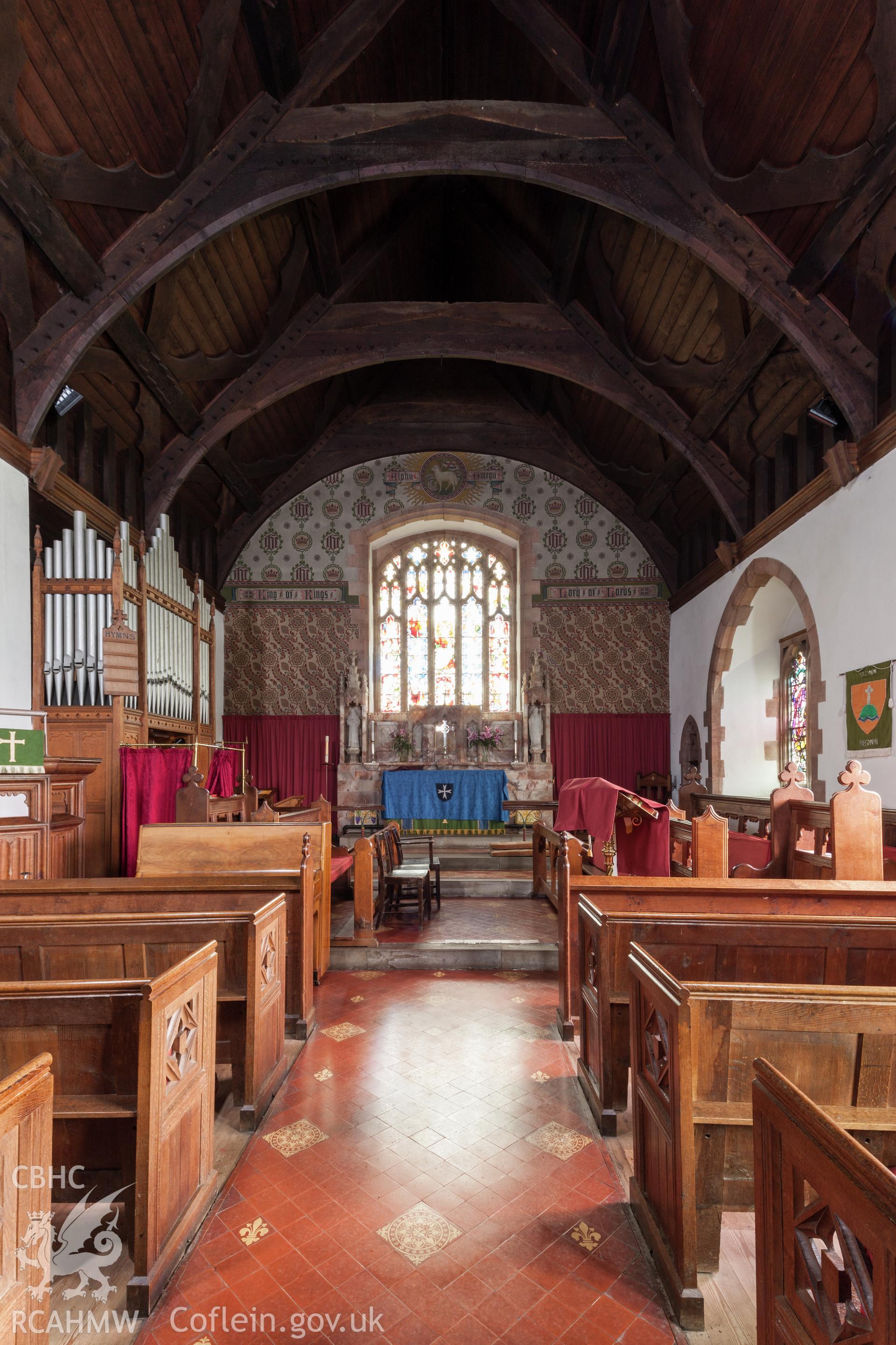 Interior from the west.