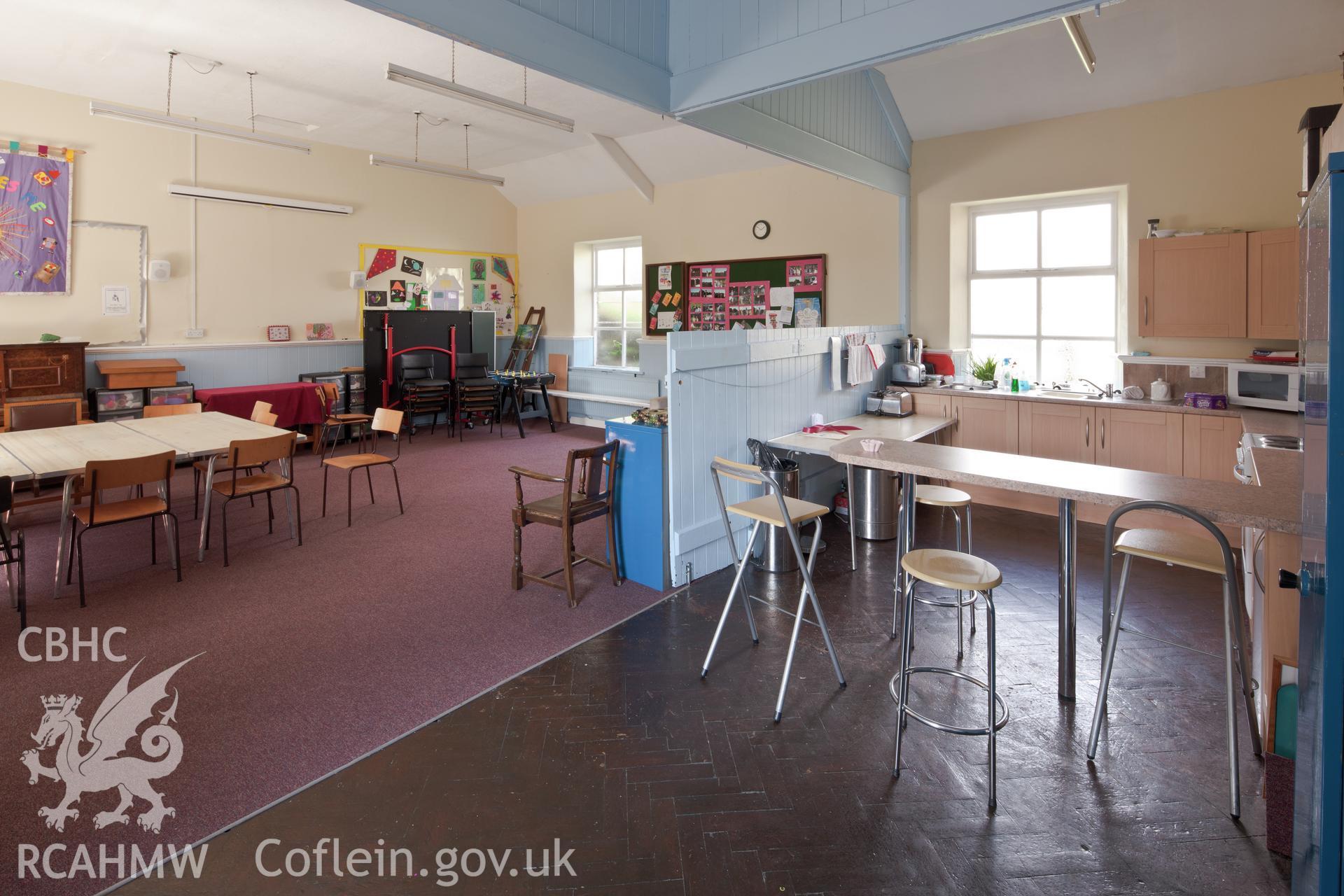 Schoolroom / kitchen from the southeast.