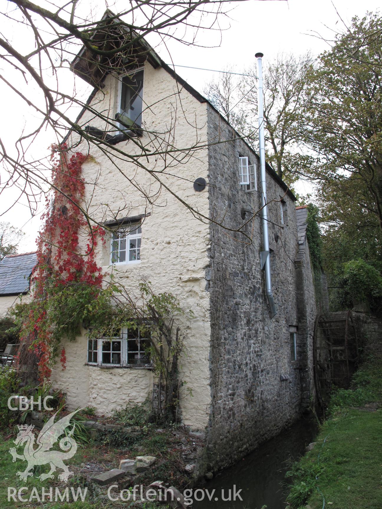 Llanvithyn Corn Mill from the east.