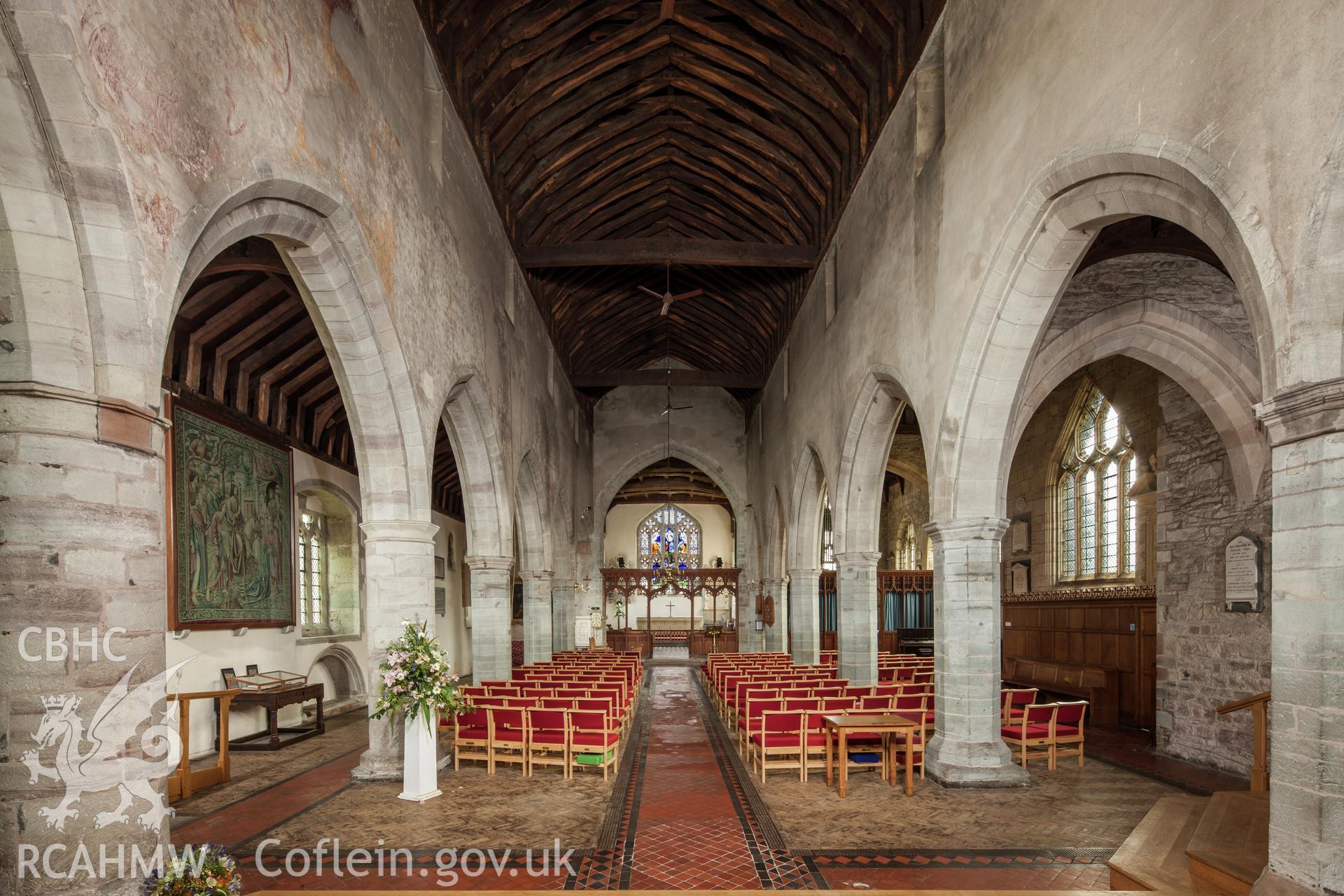 Interior from the west.