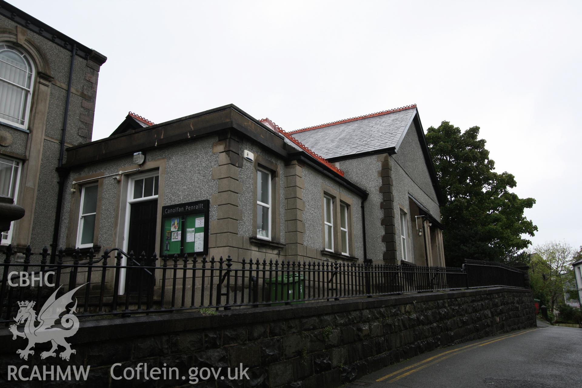 3/4 elevation of adjoining buildings