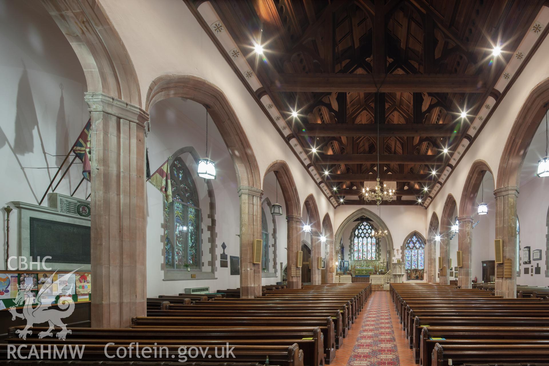 Interior from the west.