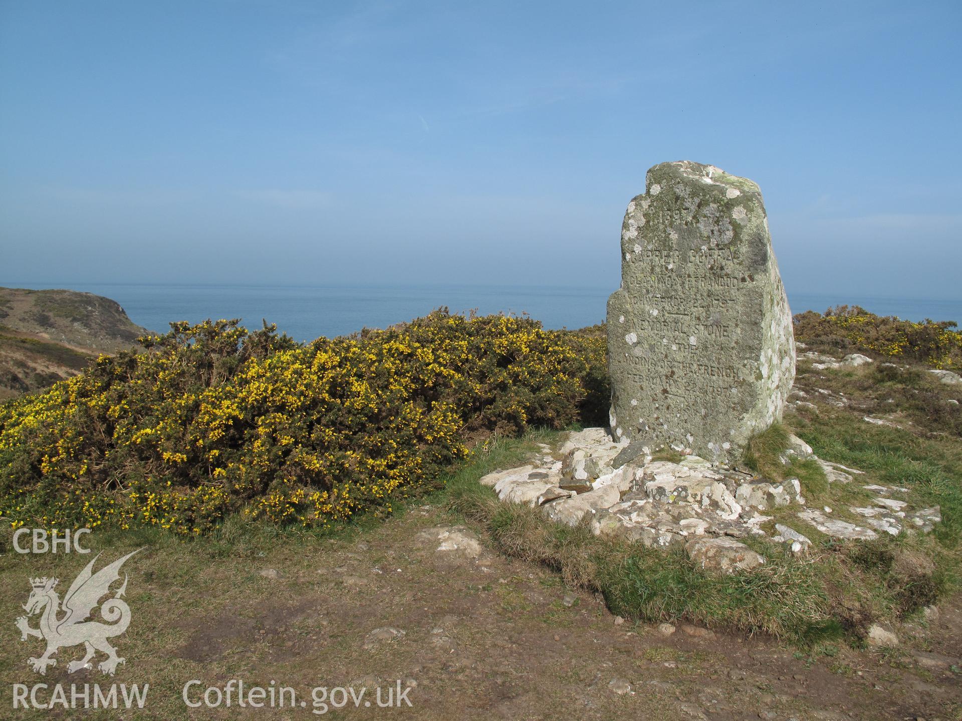 View of Carreg Goffa from the southeast.