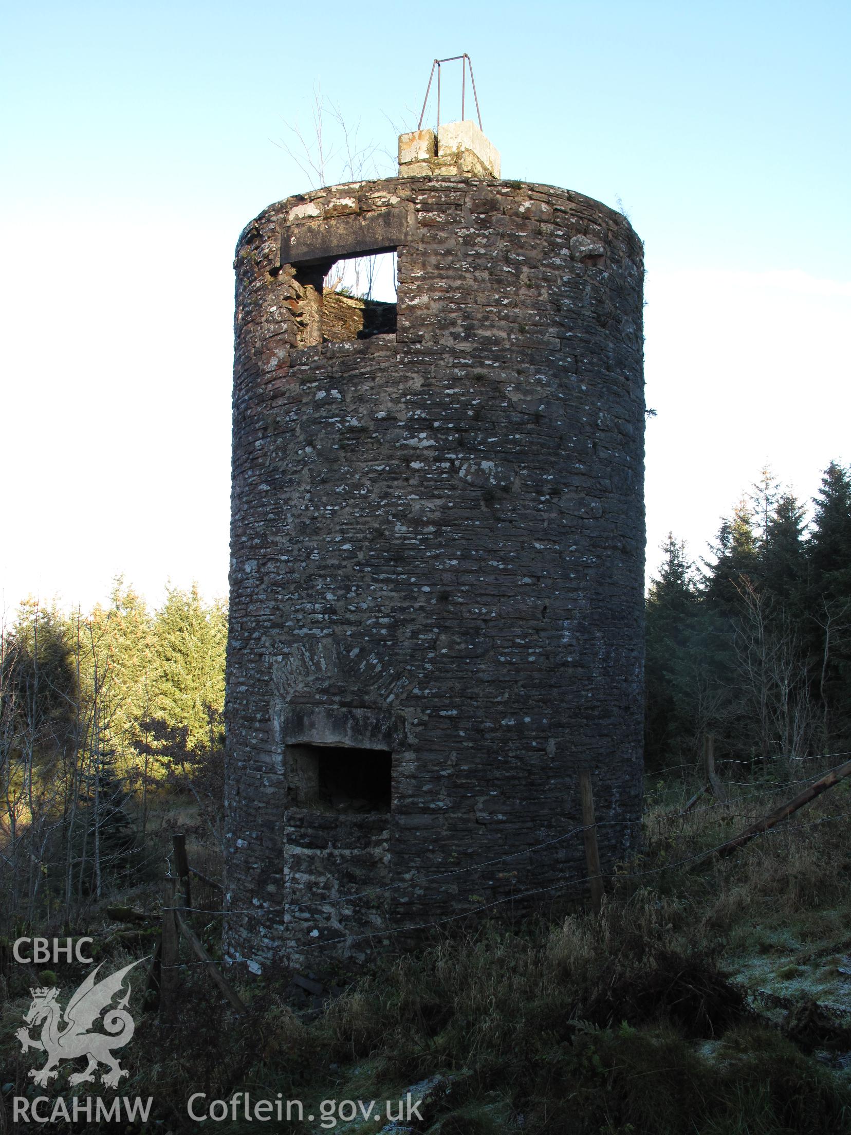 Dolau Tunnel East Observation Tower from the west, taken by Brian Malaws on 15 November 2010.