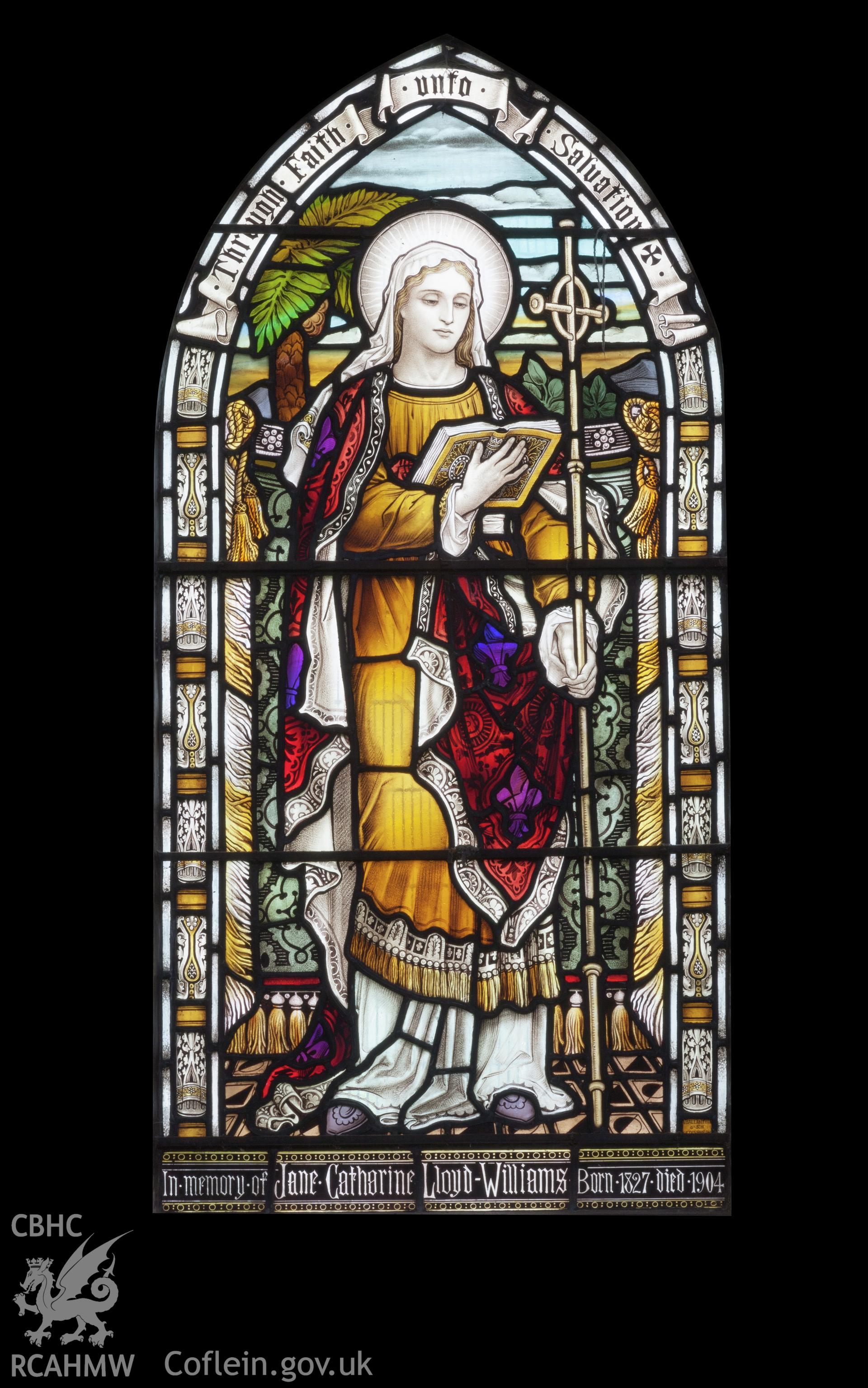 Jane Catherine Lloyd-Williams stained glass memorial window