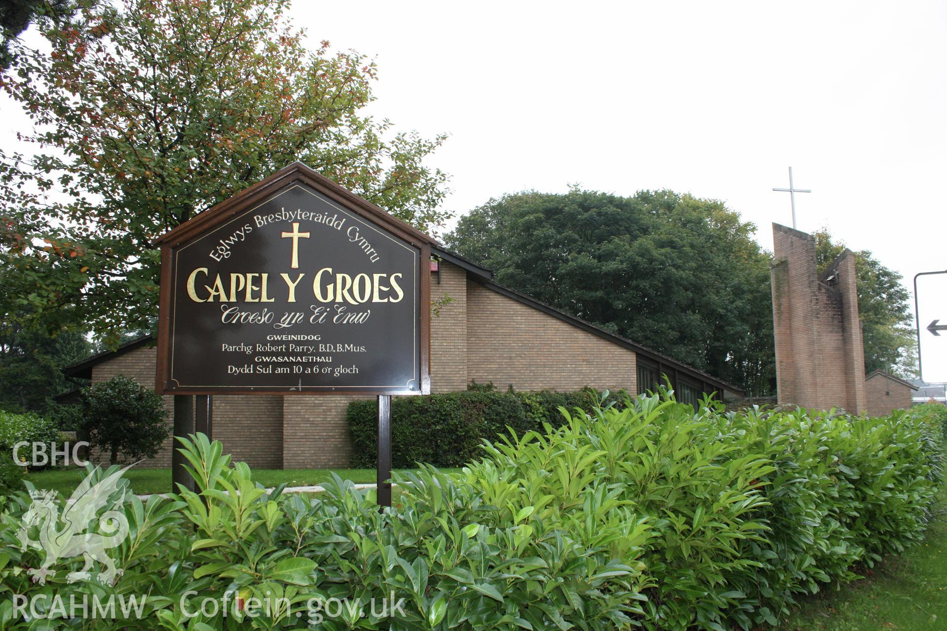 External, chapel sign