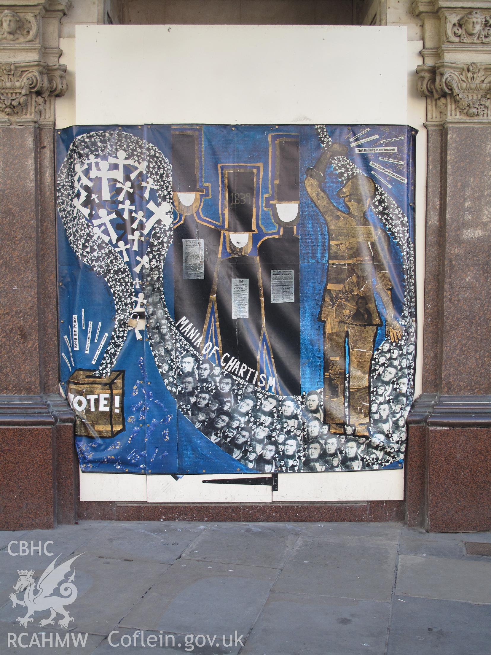 Main doorway of Westgate Hotel, Newport, taken by Brian Malaws on 01 March 2010.