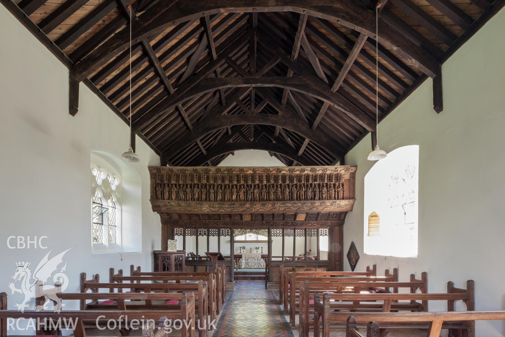 Interior from the west.