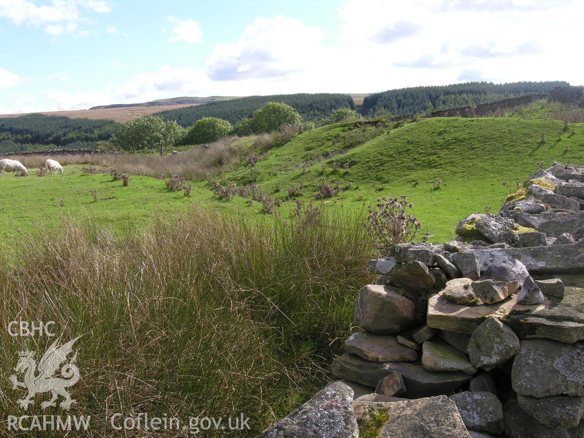 Digital colour photograph of Dol-y-Gaer Enclosure taken on 24/10/2006 by R.A. Hayman during th Cefn yr Ystrad Upland Survey undertaken by Hayman and Horton.