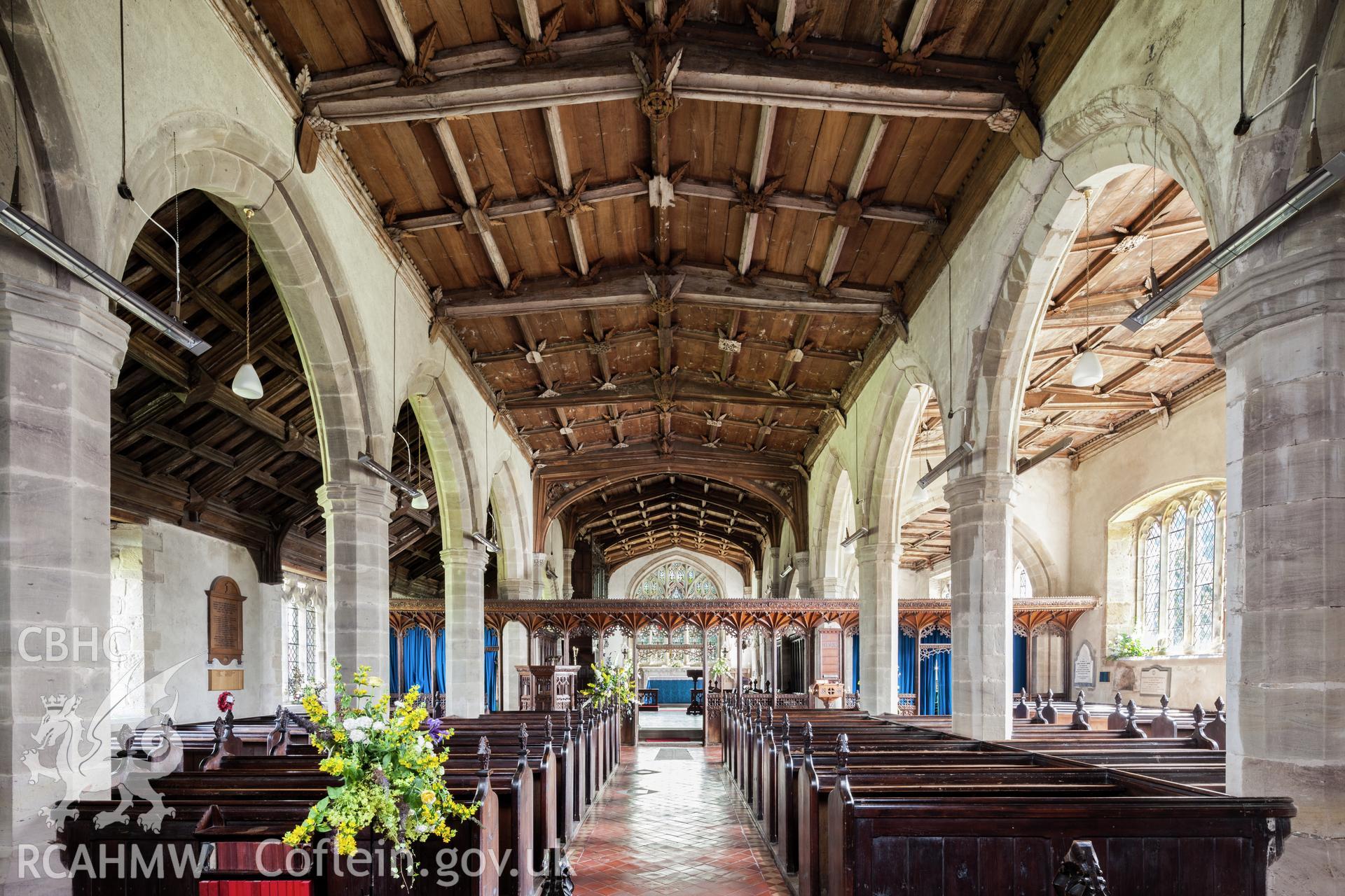 Interior from the west.