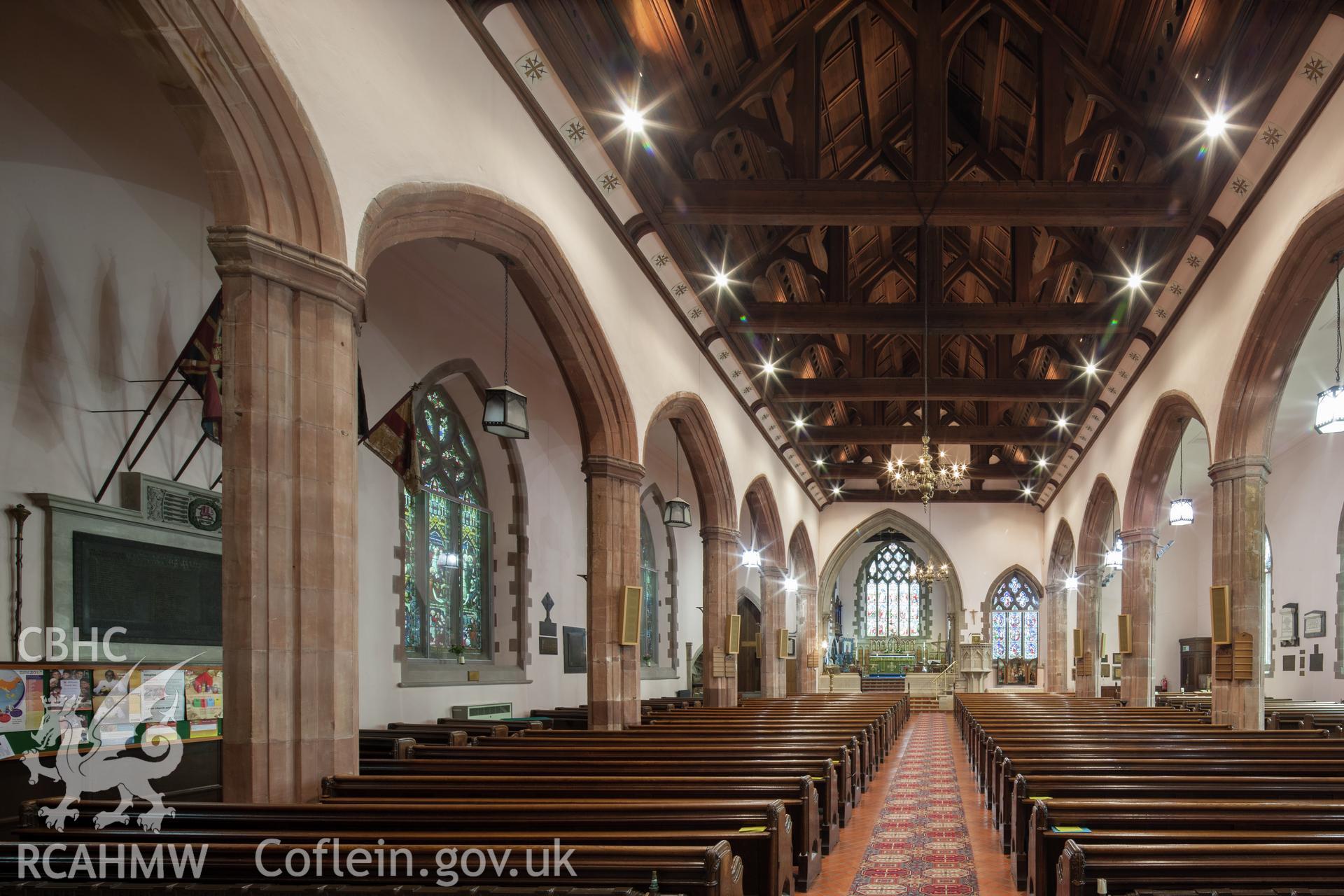 Interior from the west.