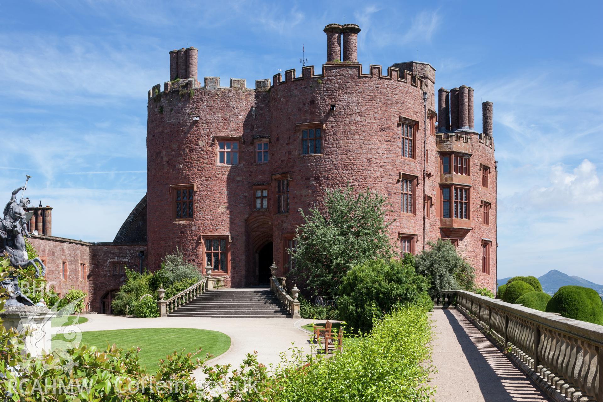 Powys Castle Keep, from the south southwest.