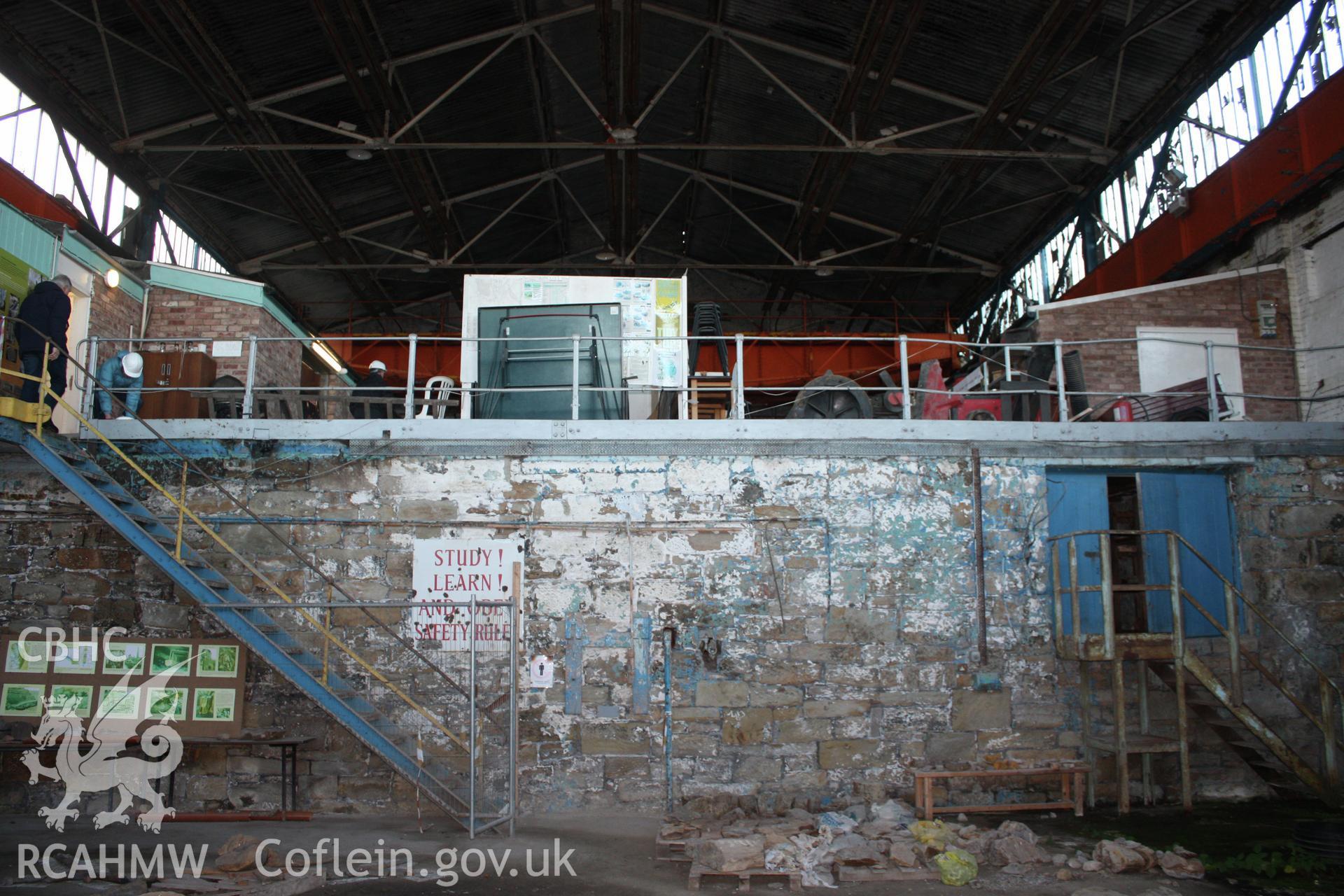 Internal, view toward west end of building