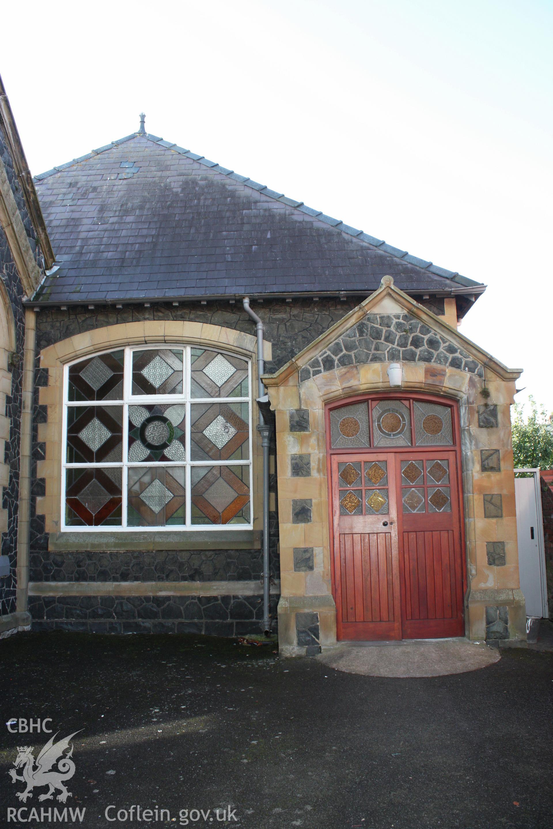 Exterior, hall north-east elevation
