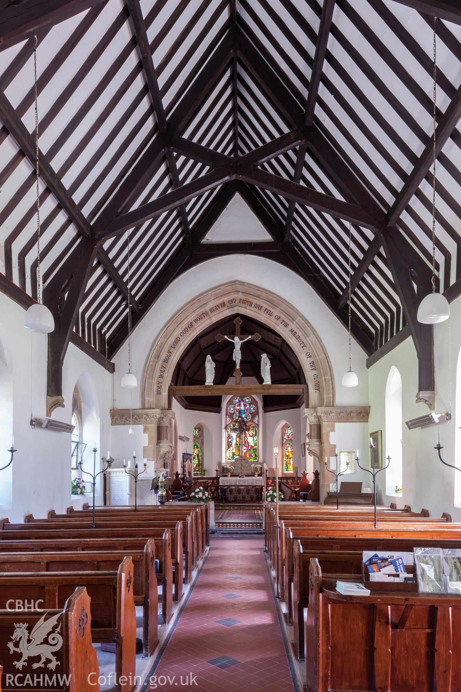 Interior from the west.