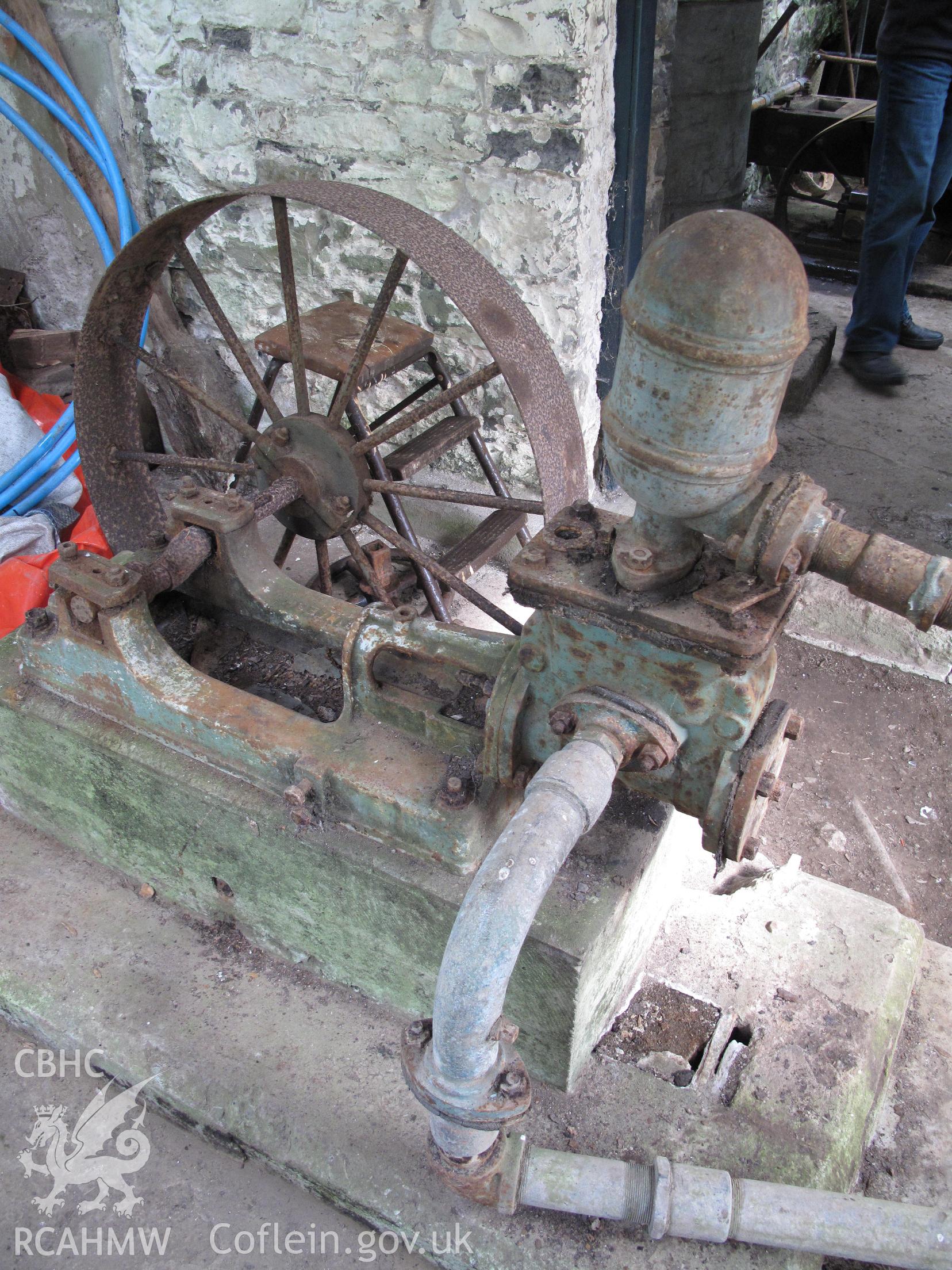 Old pump at Dynefwr Park Pumping House, Llandeilo, taken by Brian Malaws on 24 April 2010.