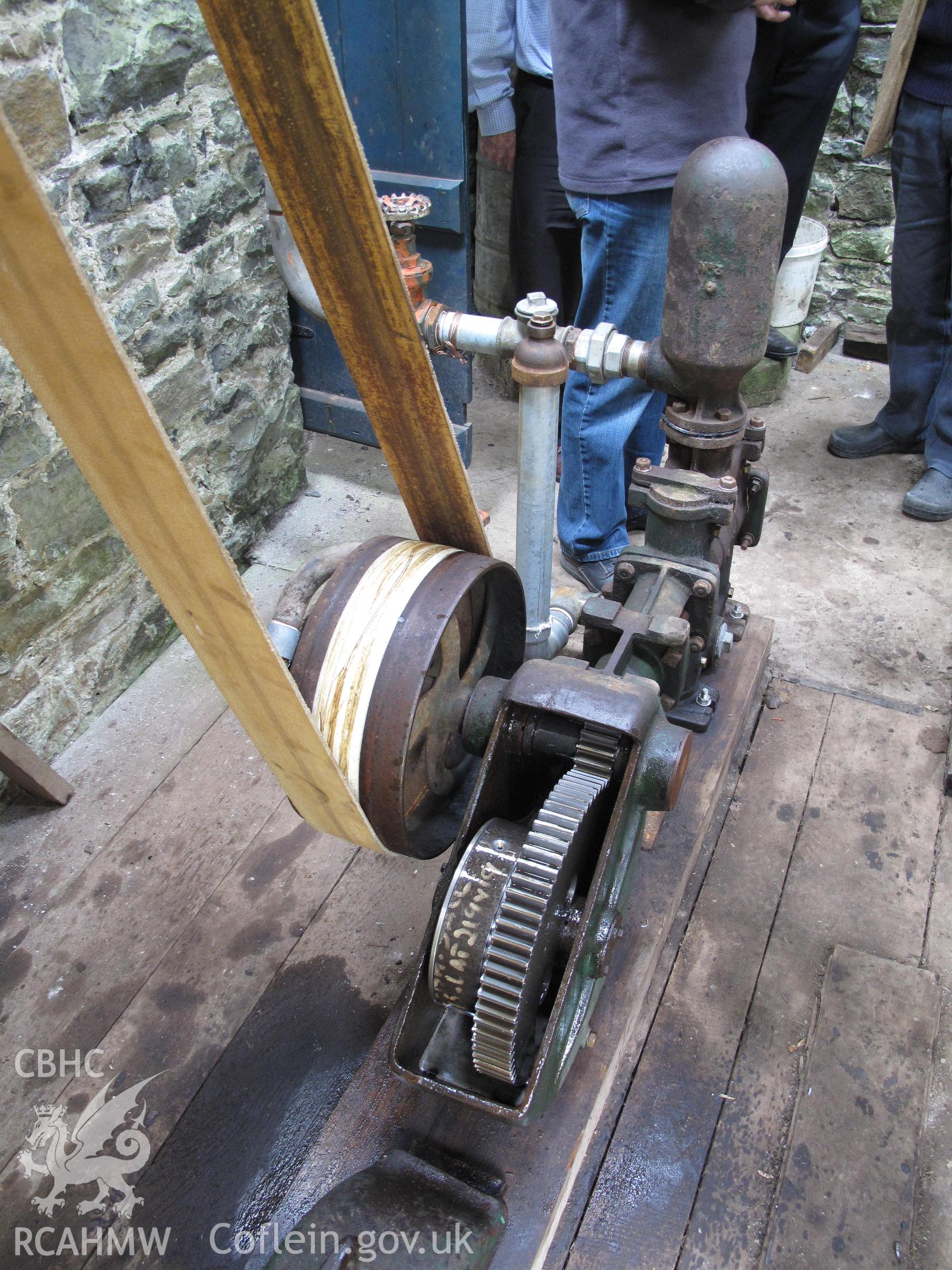 Pump at Dynefwr Park Pumping House, Llandeilo, taken by Brian Malaws on 24 April 2010.