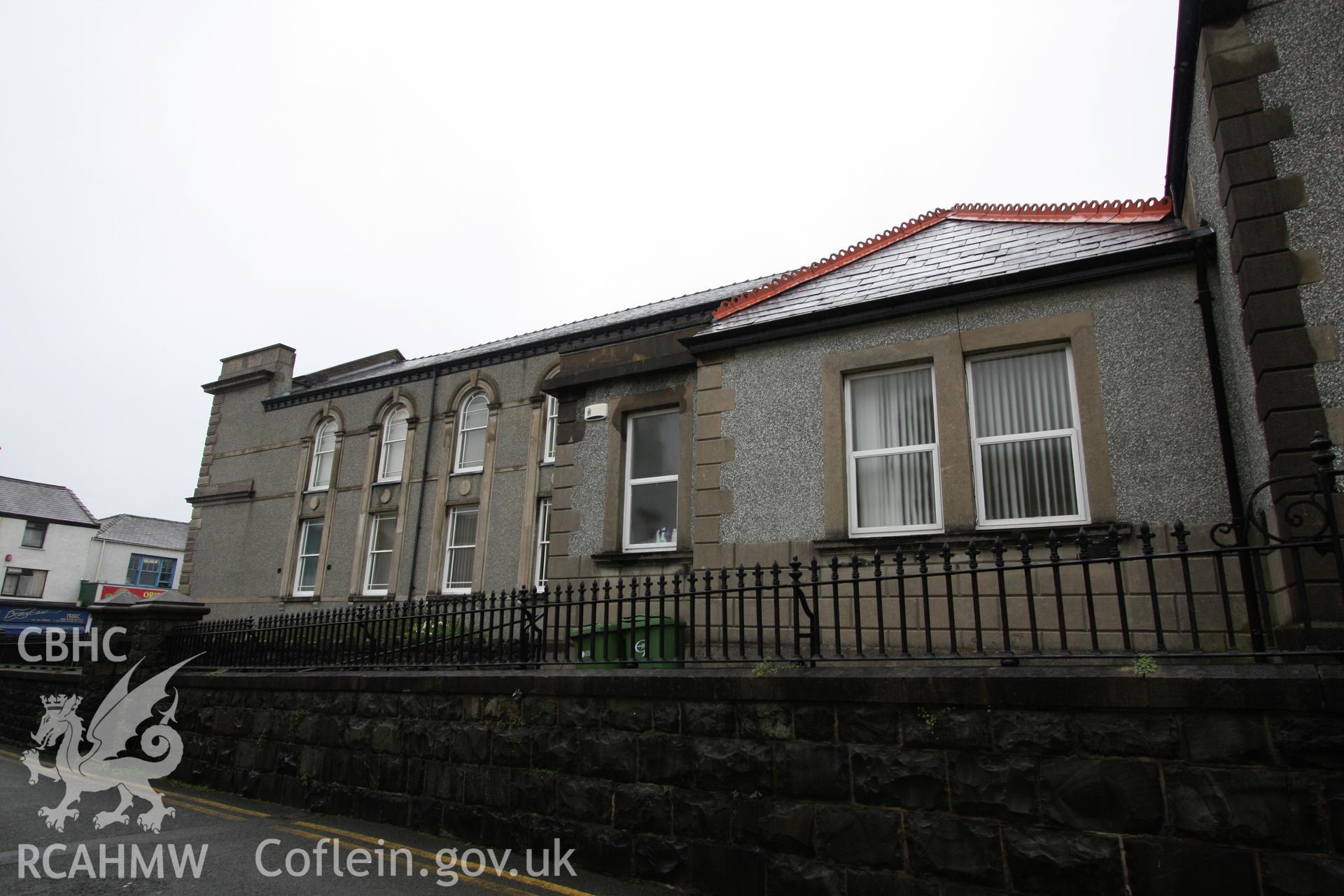 South-western elevation of chapel and adjoining buildings