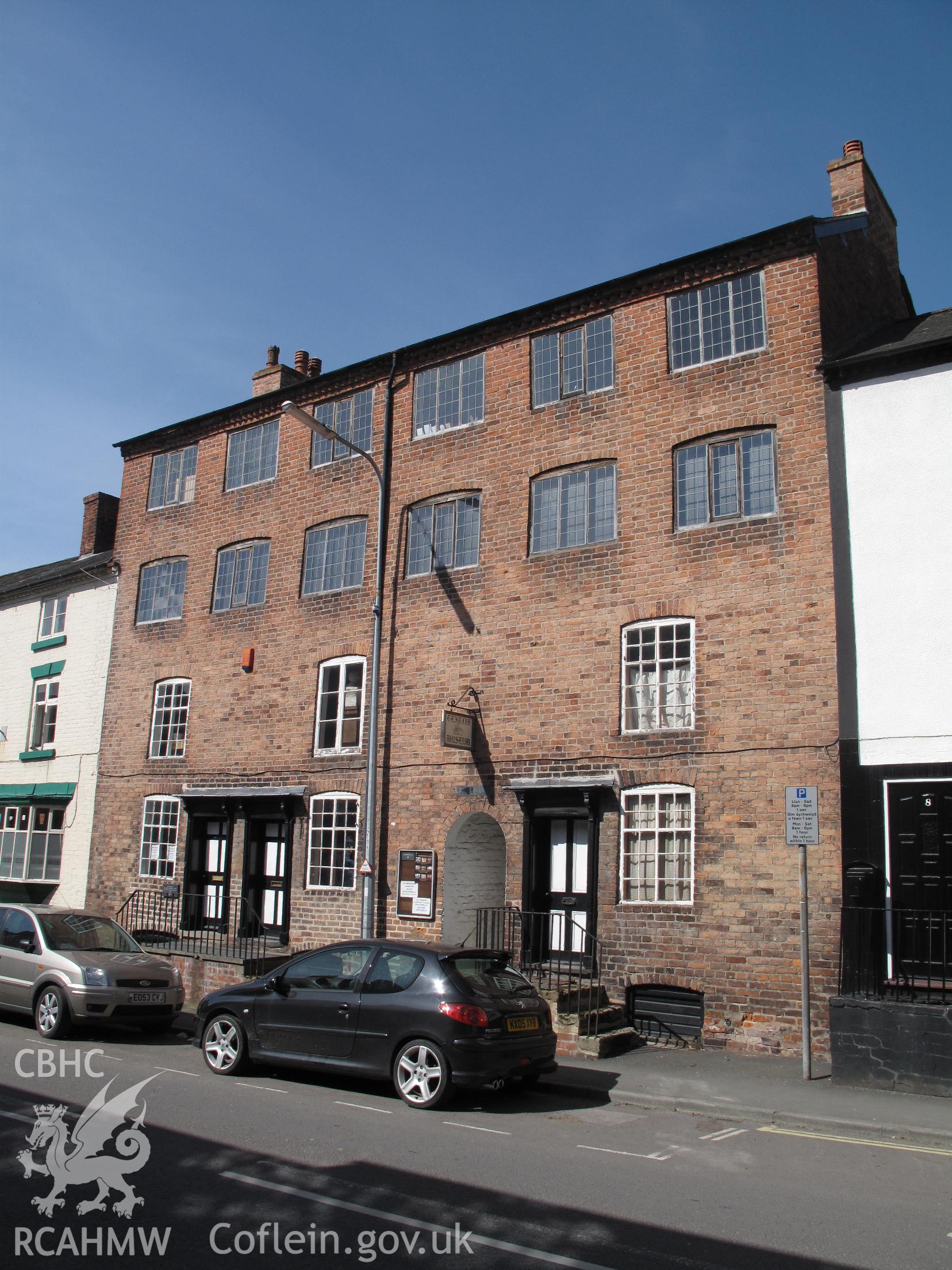 The Textile Museum, Newtown, from the southeast, taken by Brian Malaws on 08 April 2010.