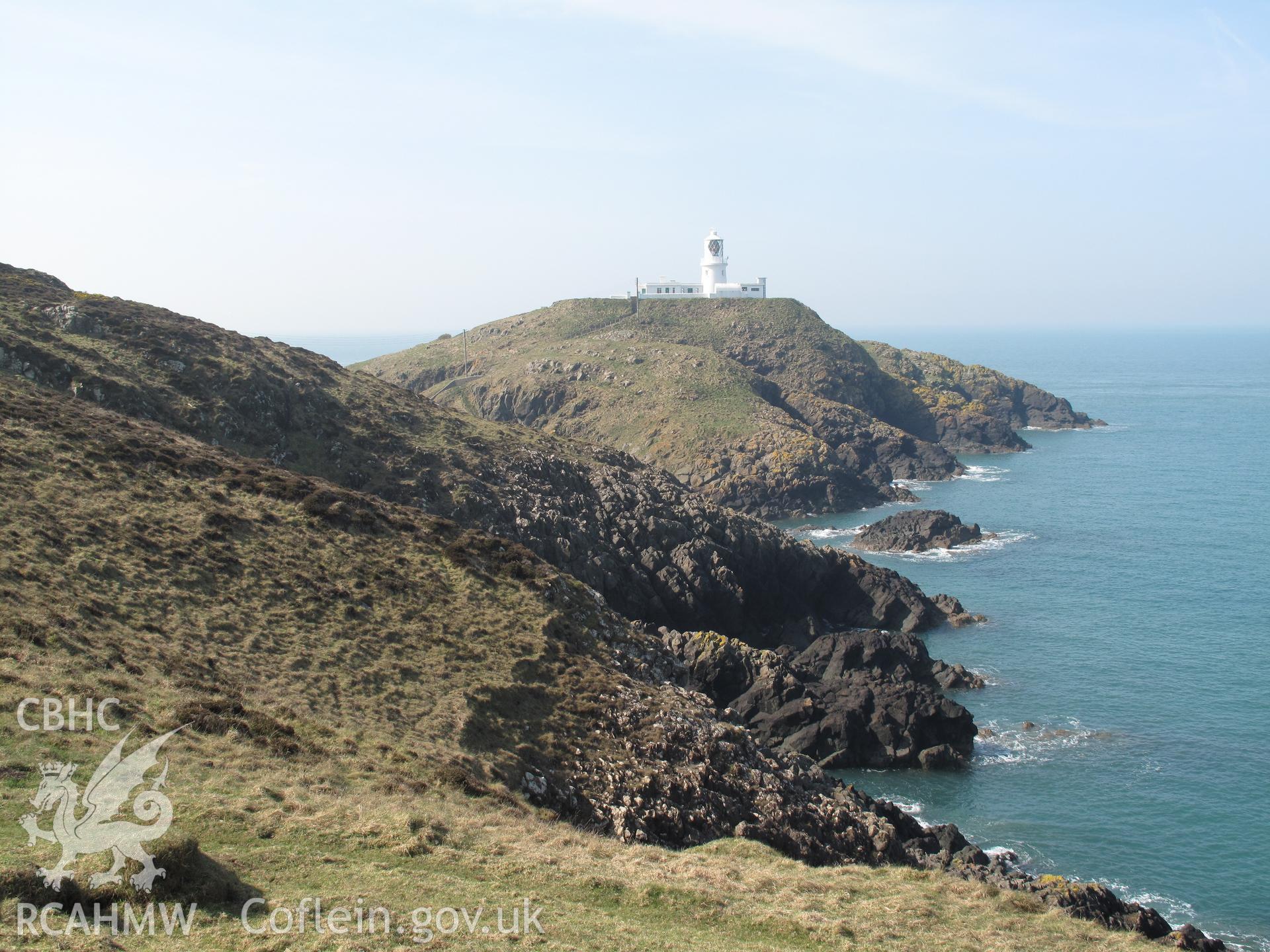 View of Strumble Head Lighthouse from the east.