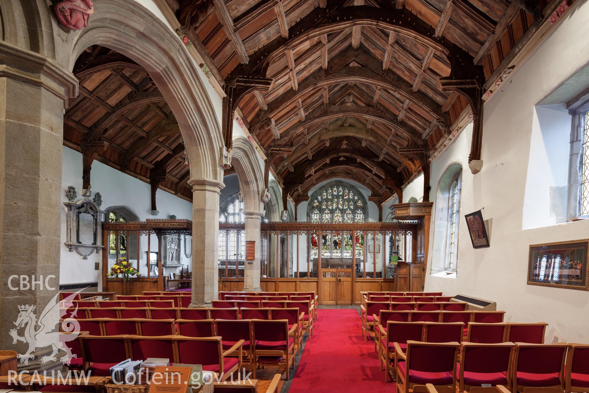 Interior view from the west southwest, with roof lighting.