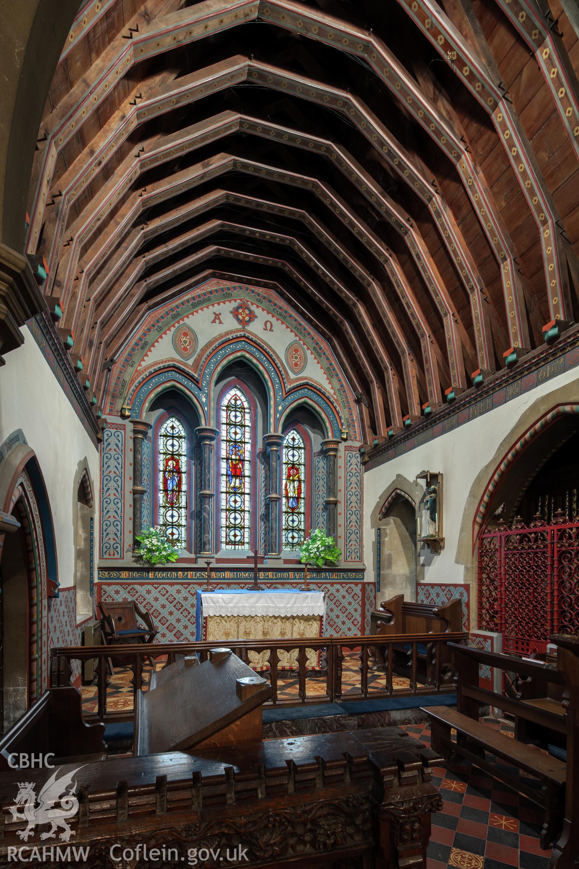 Oblique view of chancel.