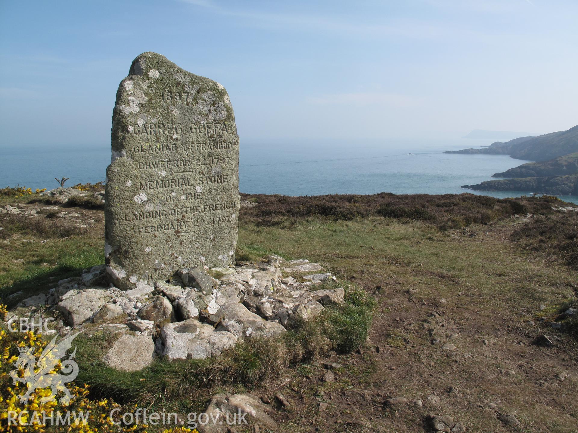 View of Carreg Goffa from the southwest.