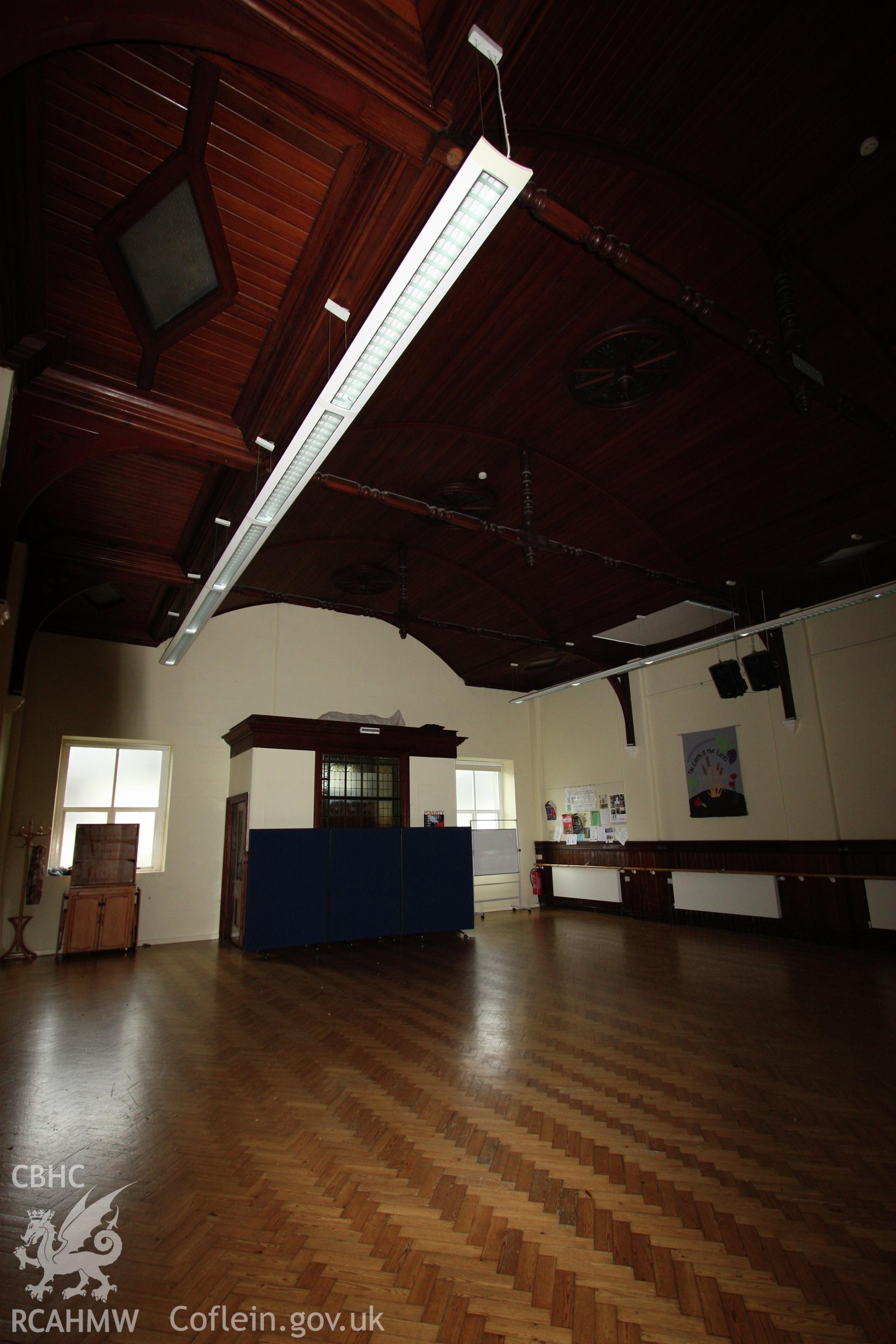 Internal view of hall showing internal porch/lobby