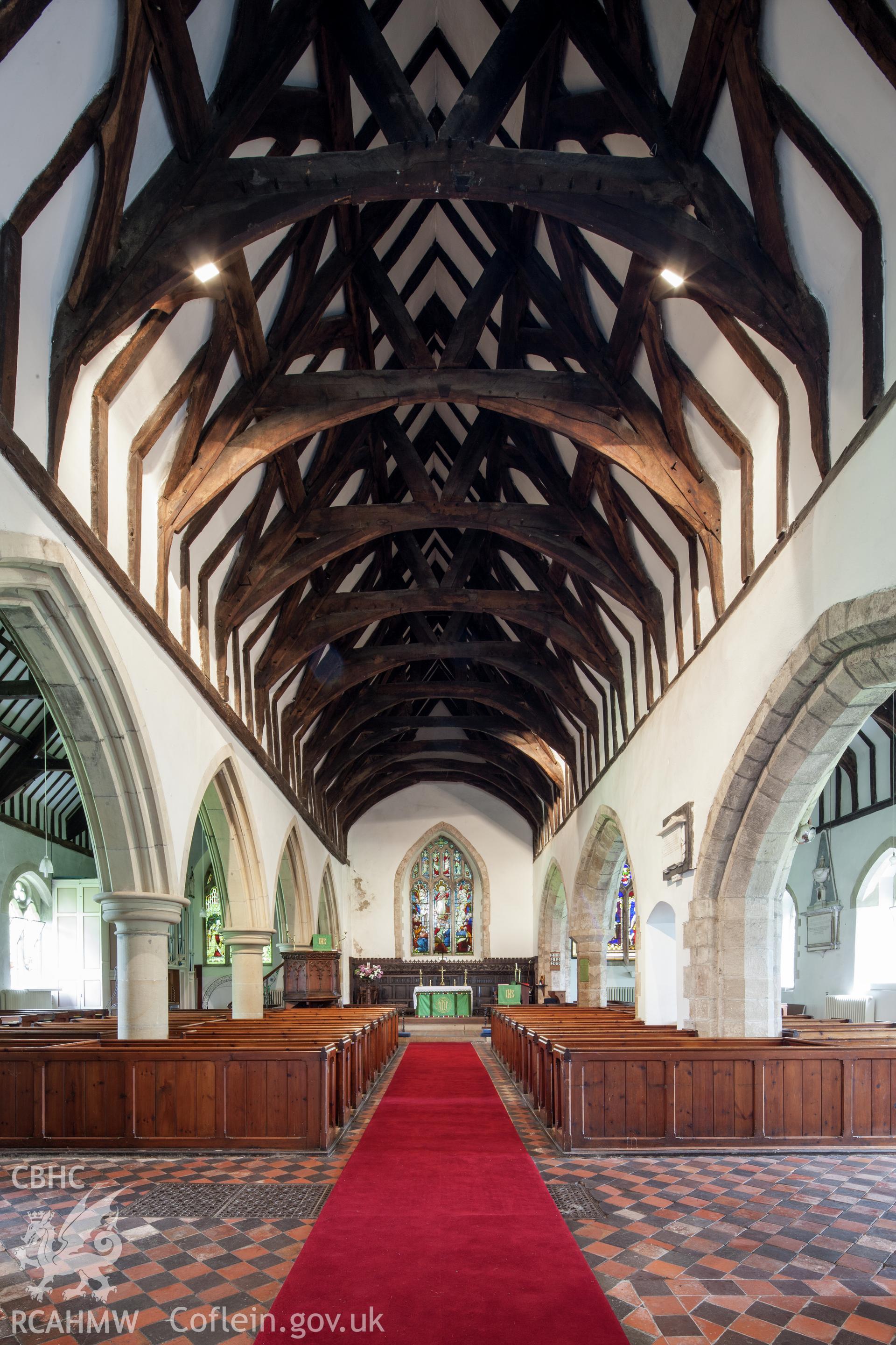 Interior looking east.