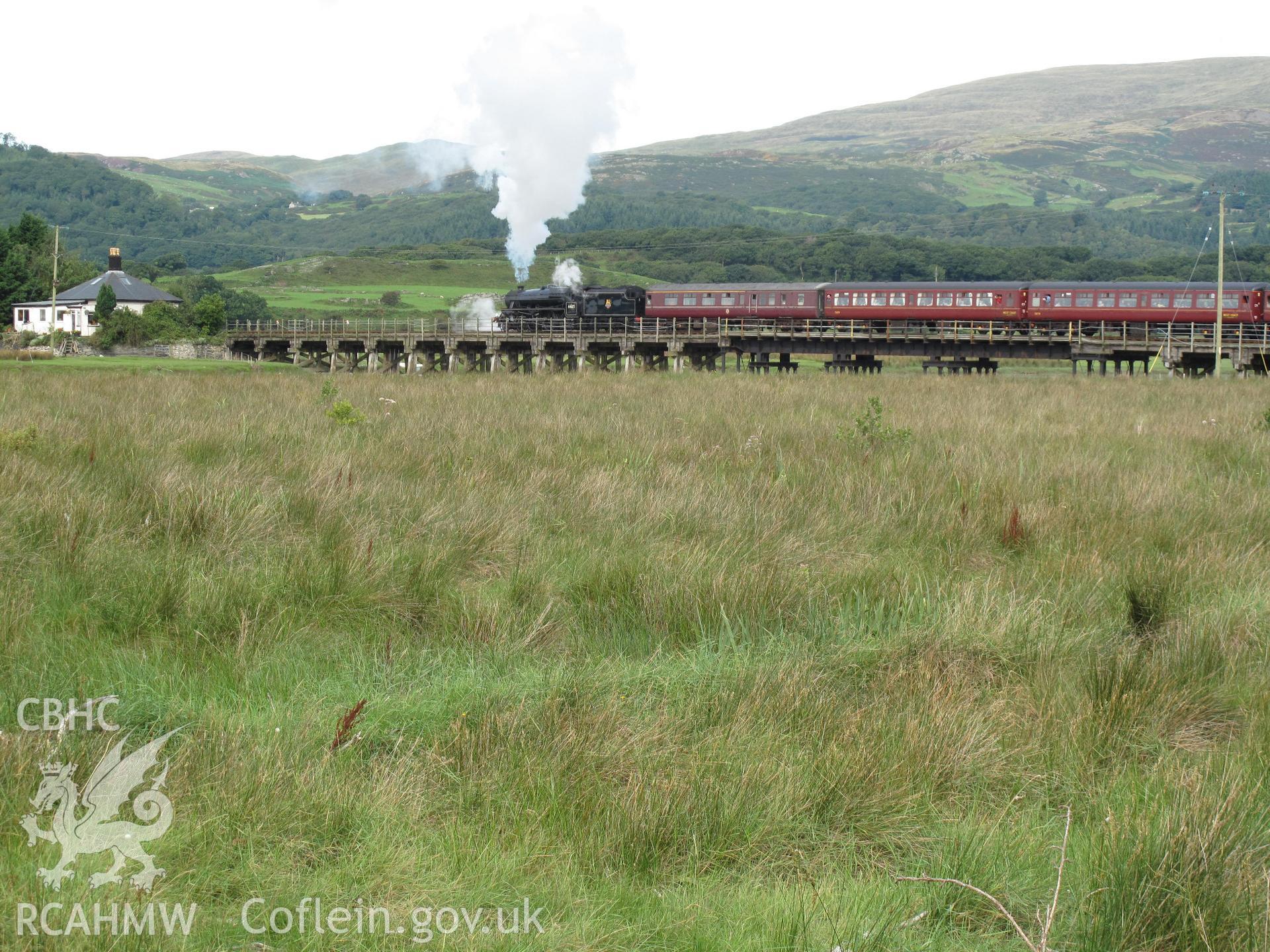 Dovey Junction Viaduct from the southeast, taken by Brian Malaws on 27 August 2010.