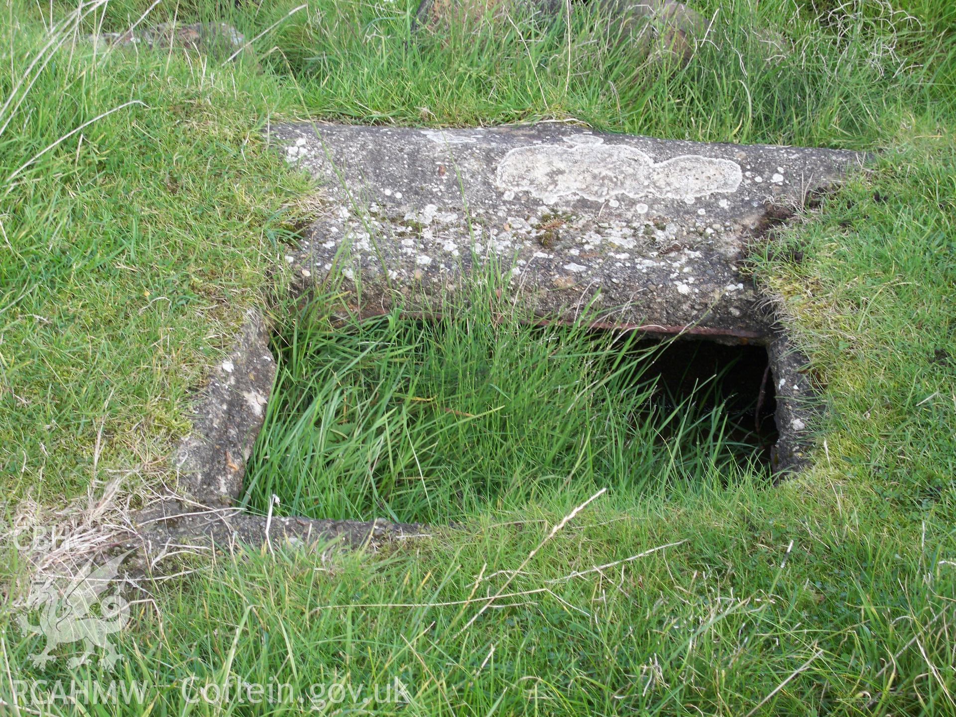 Drain associated with demolished building