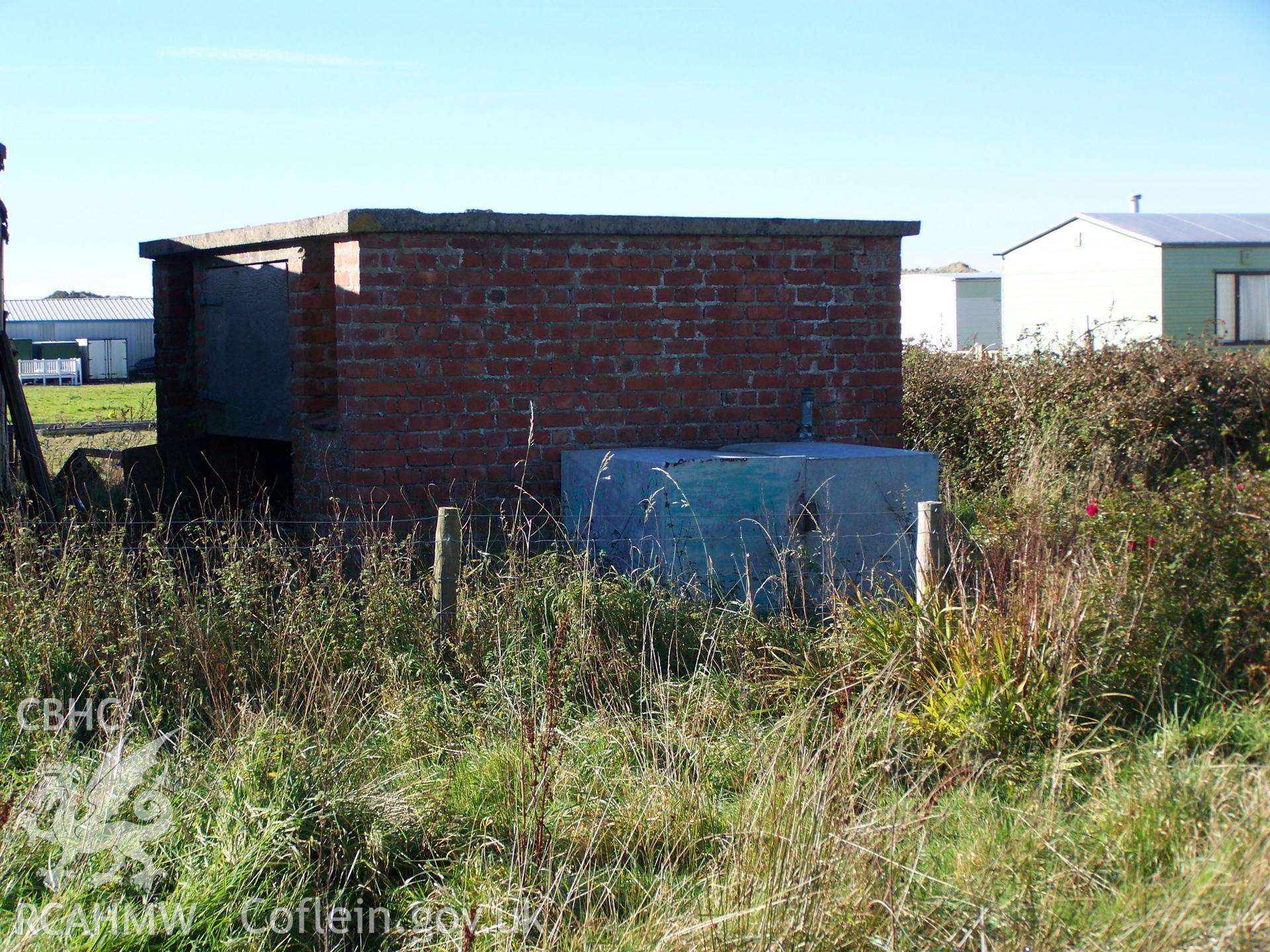 View from east with adjacent water tank