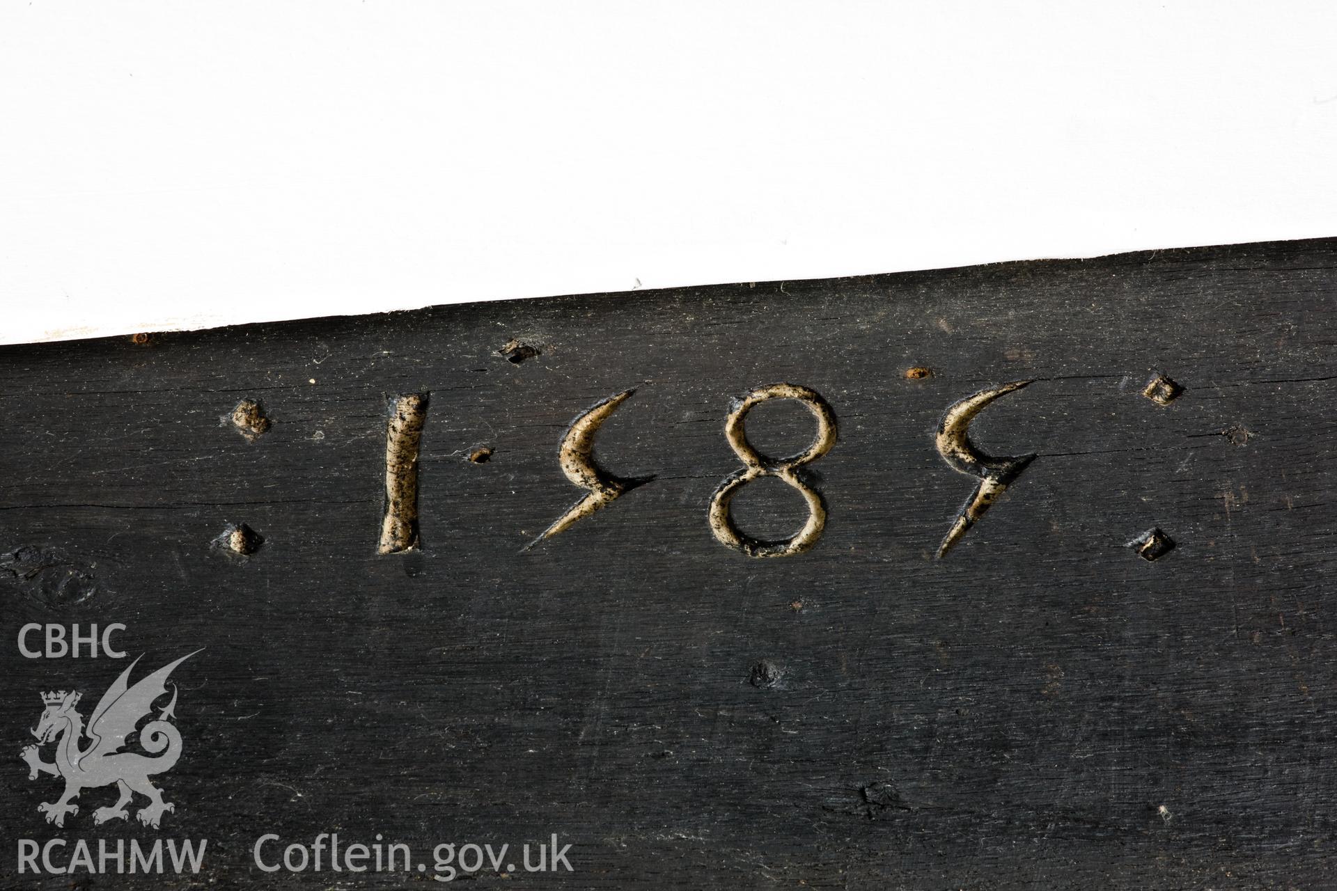 1585 inscription on interior beam.