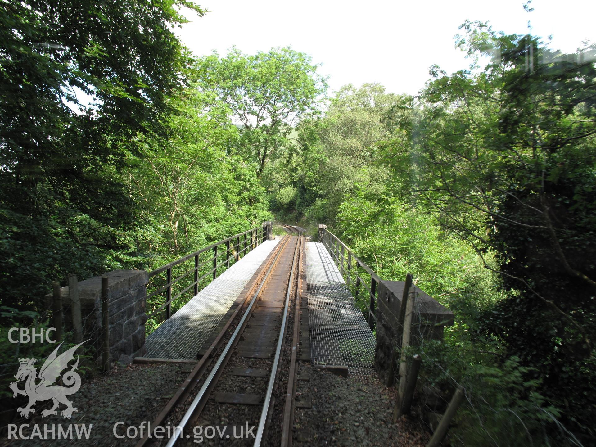 Afon Treweunydd bridge looking north.