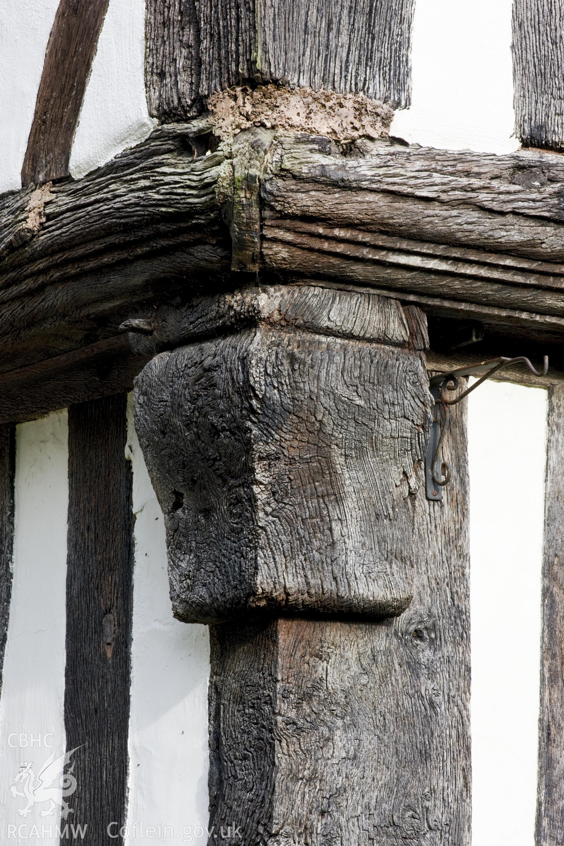 Detail of carpentry on porch.