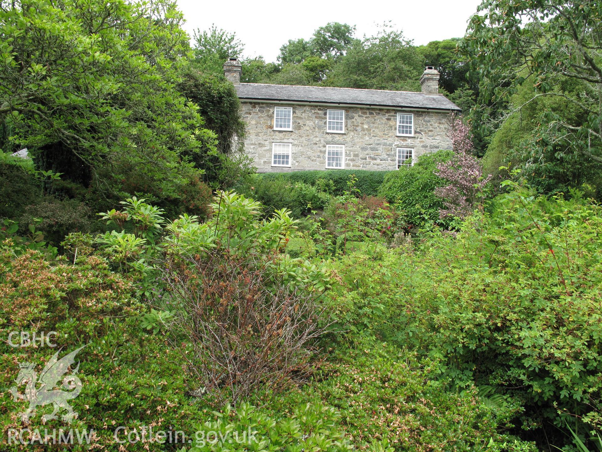 Southeast elevation of the house.