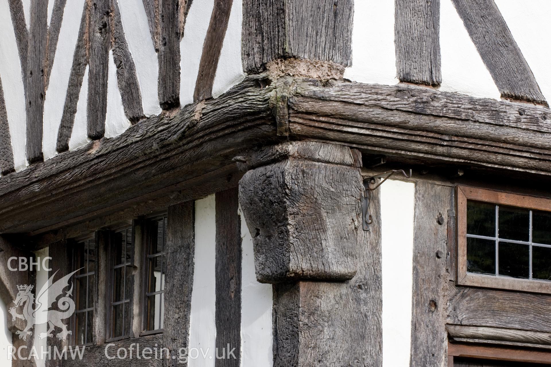 Detail of carpentry on porch.