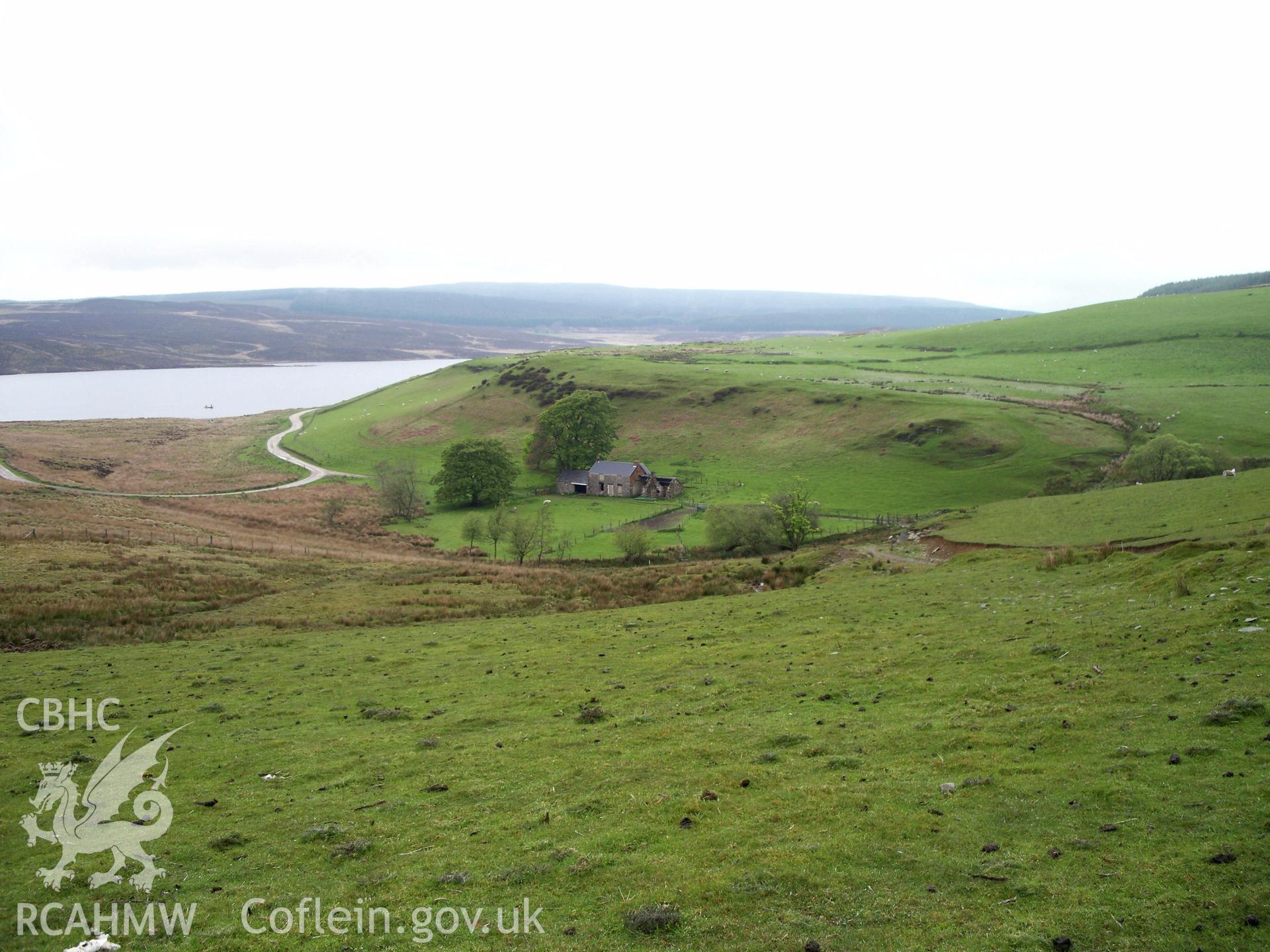 Hafoty Sion Llwyd.  General view of the farm taken from the south.