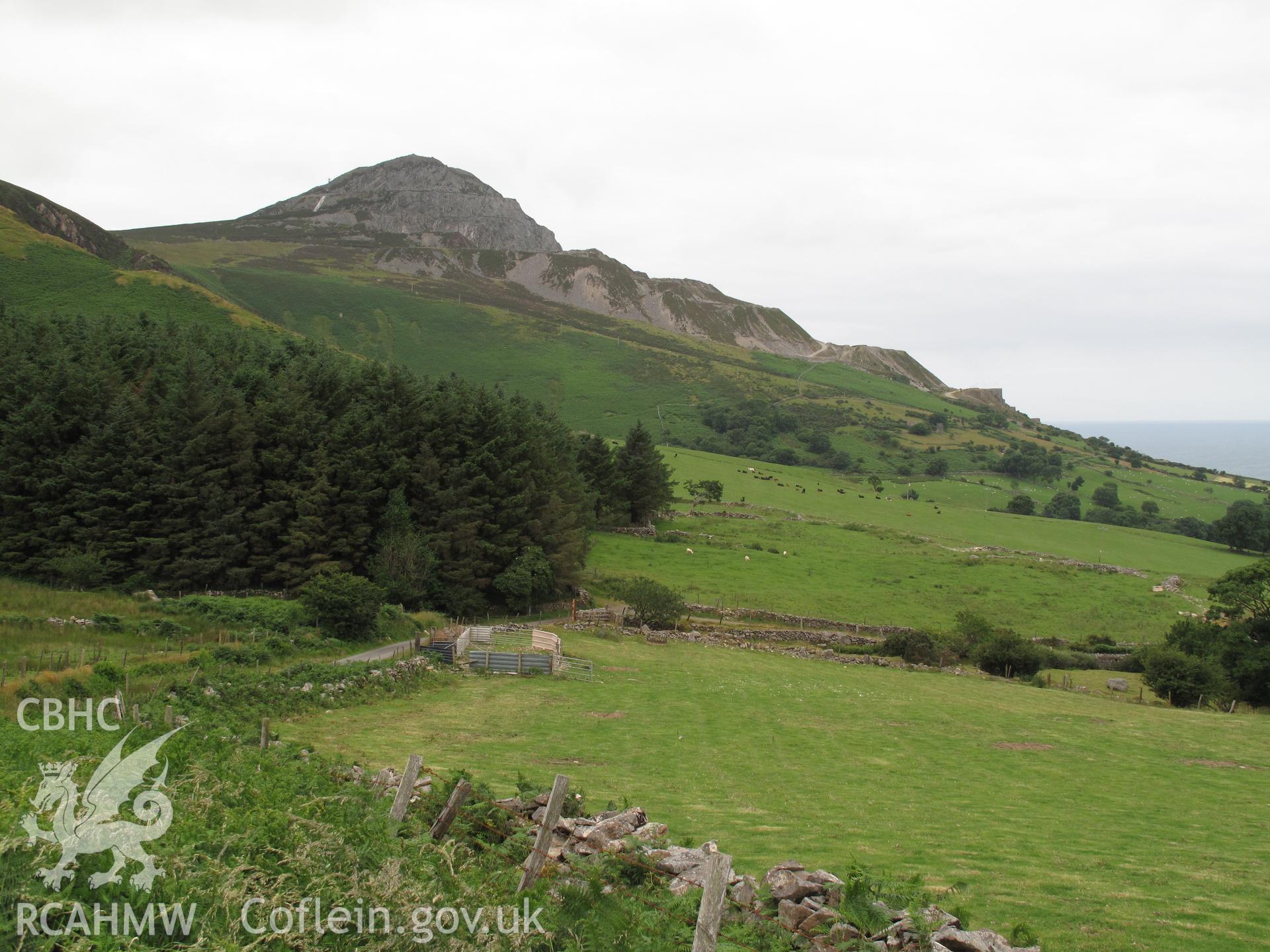 General view of the quarry from the east.