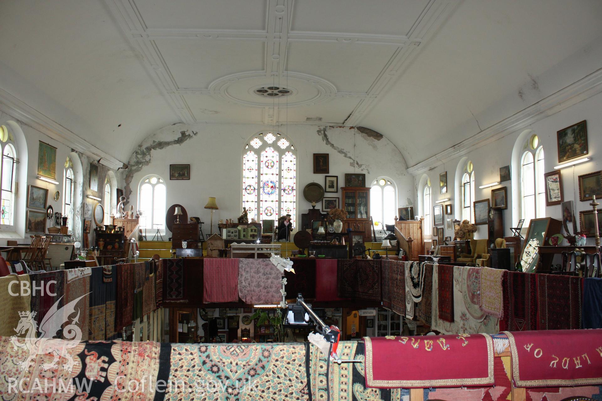 Pembroke Methodist Chapel interior looking east.