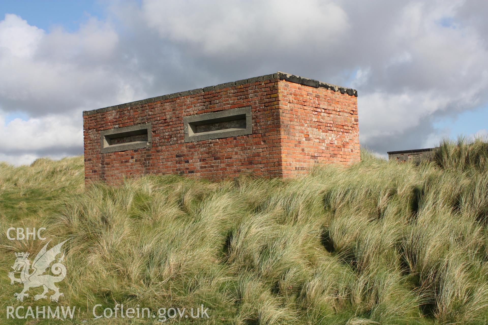 Seaward facade of the observation post viewed from the southwest