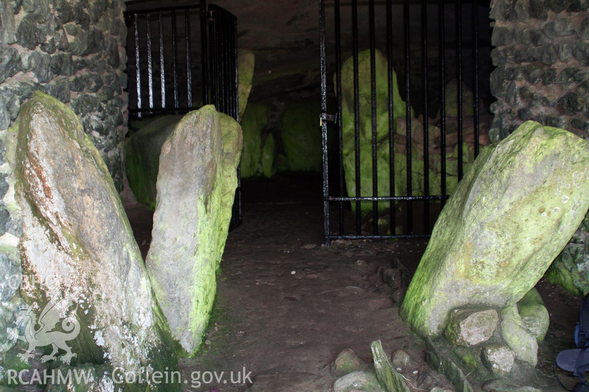 Entrance passage, looking south.