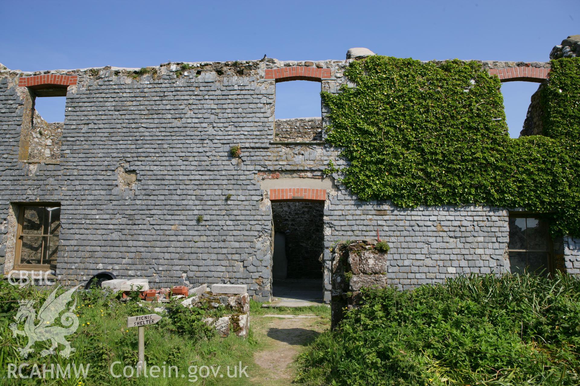 Skomer Island Farm, south elevation, detail.