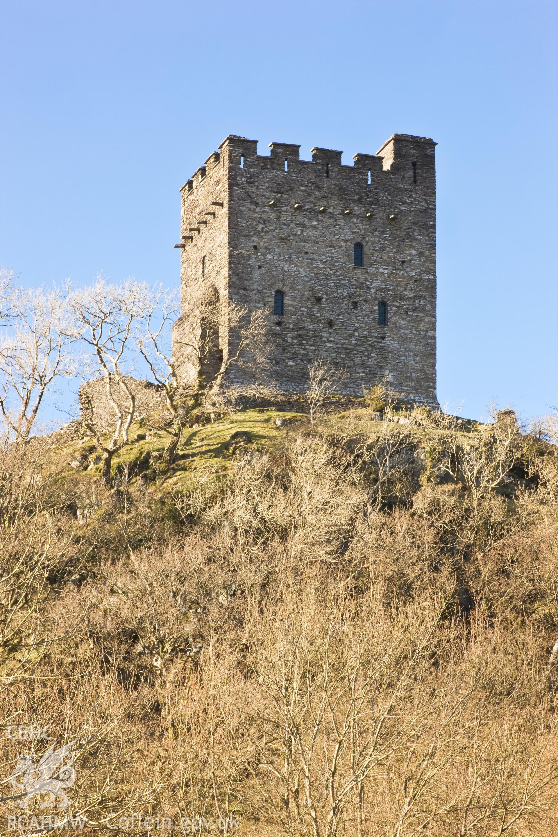 Distant view from the south southeast.