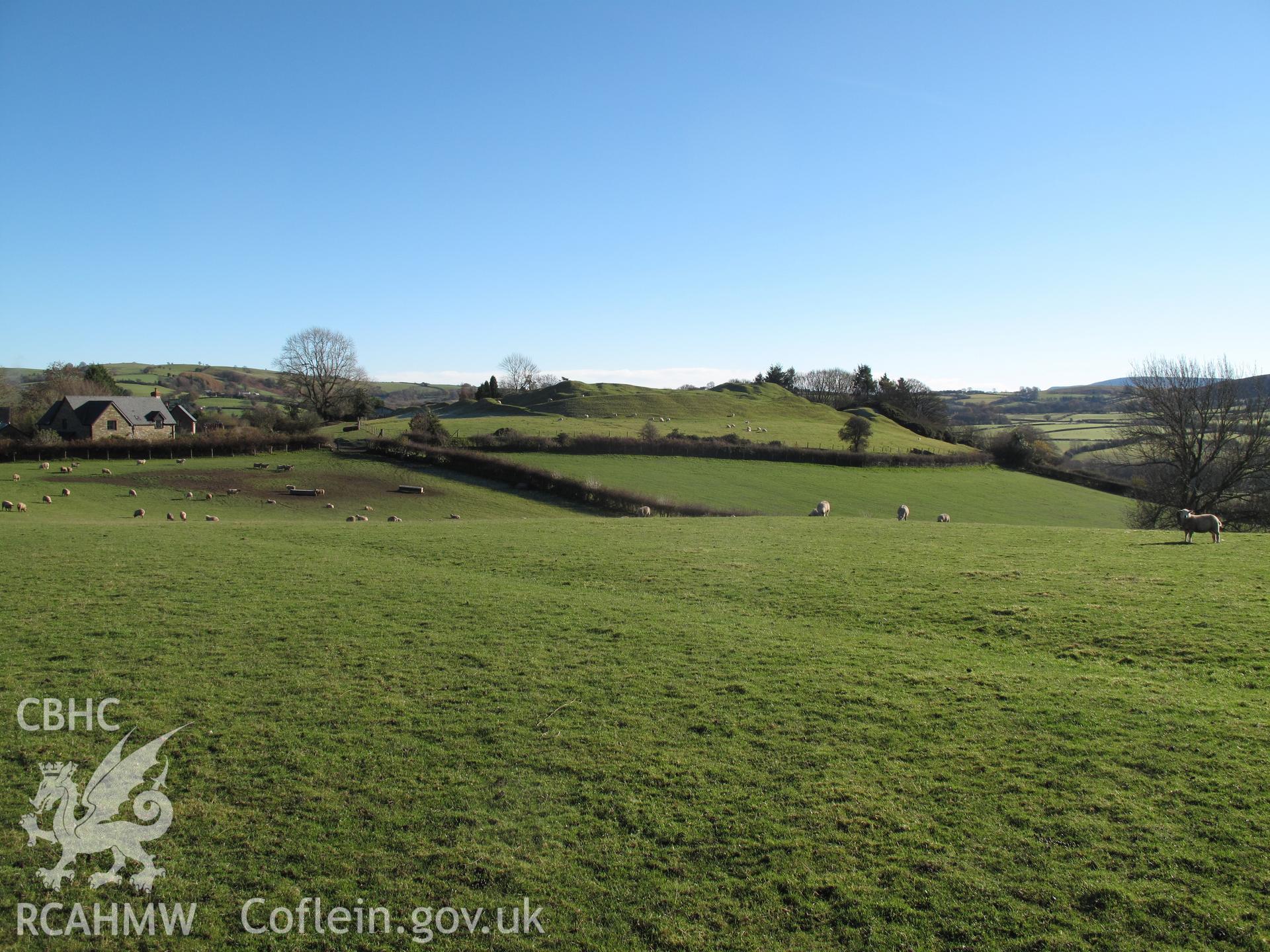 Painscastle from the west, taken by Brian Malaws on 15 November 2010.