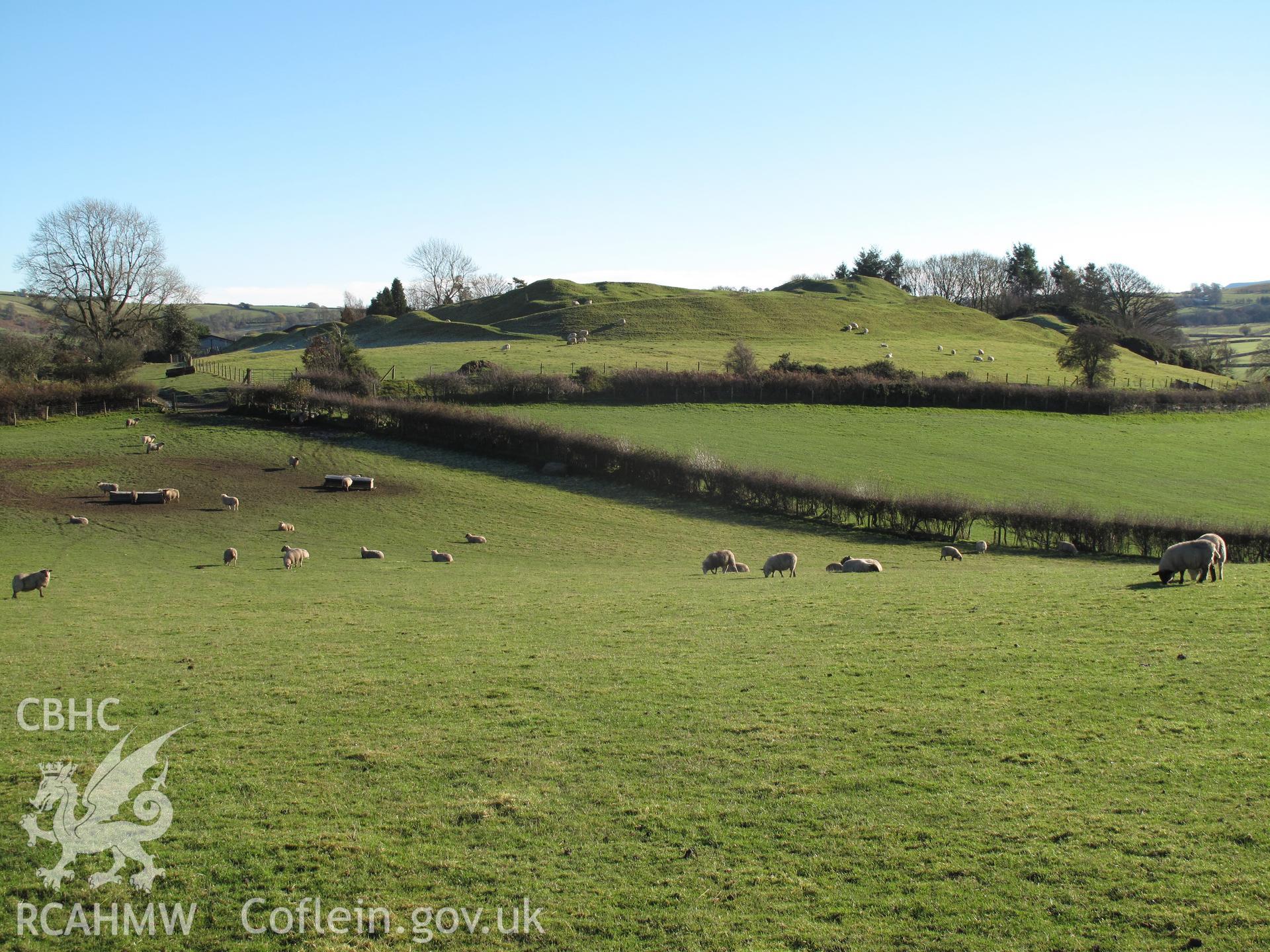 Painscastle from the west, taken by Brian Malaws on 15 November 2010.